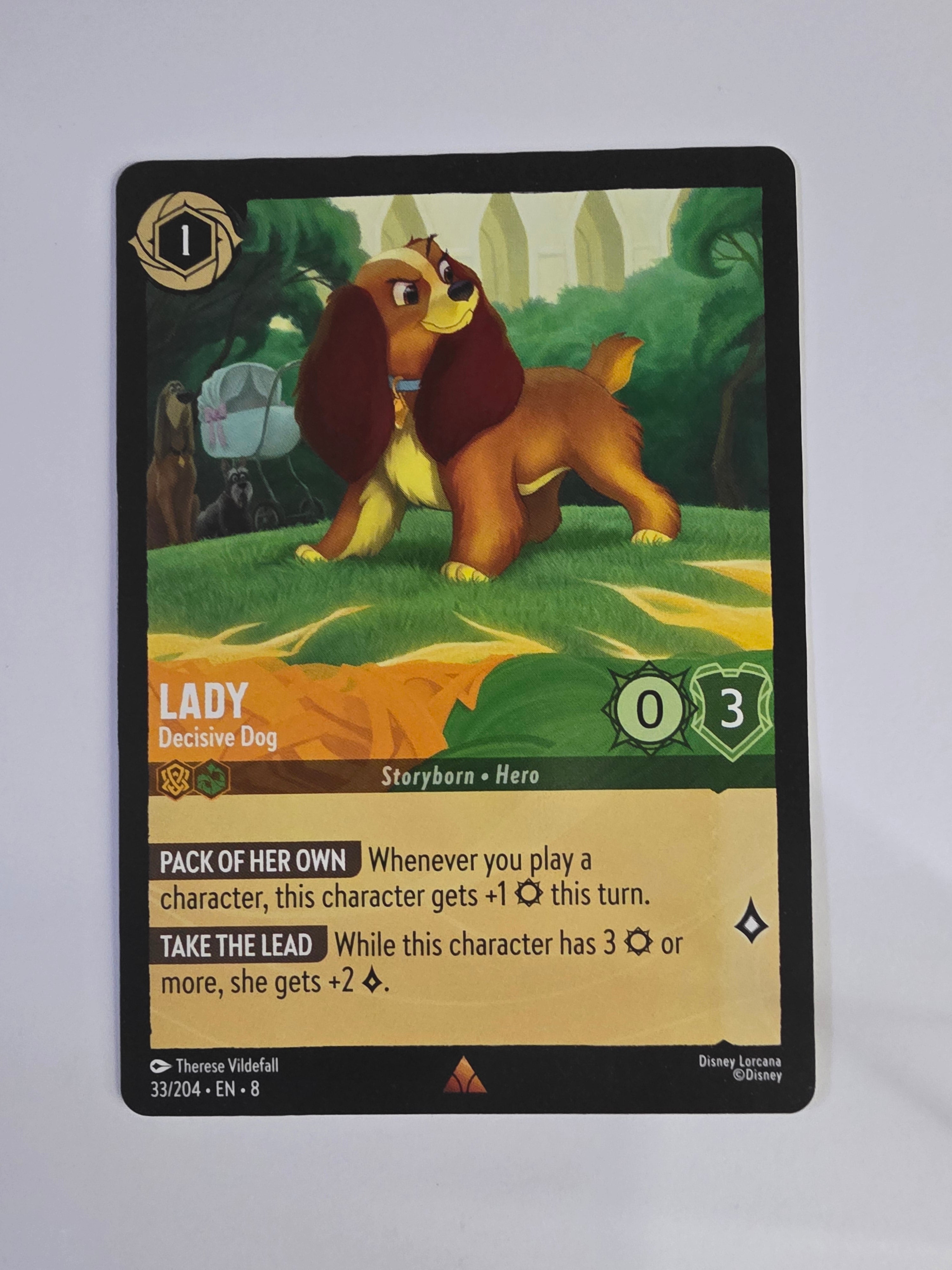 Disney Lorcana Reign of Jafar | Lady Decisive Dog | #033 | Rare
