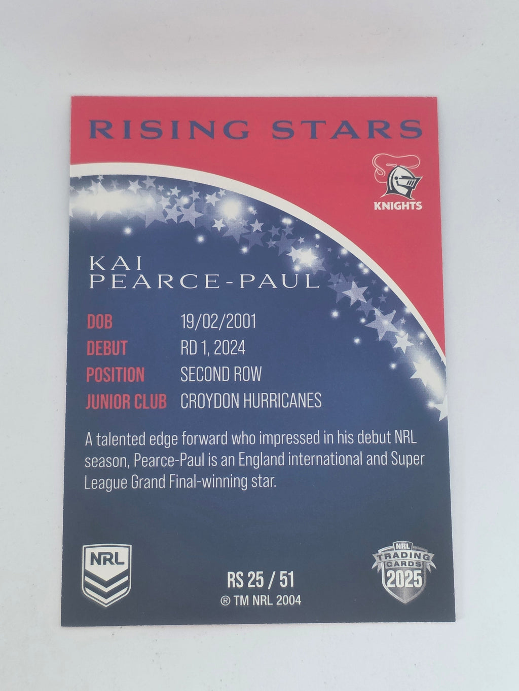 NRL 2025 Traders | Rising Stars | #RS25 | Kai Pearce-Paul | Knights