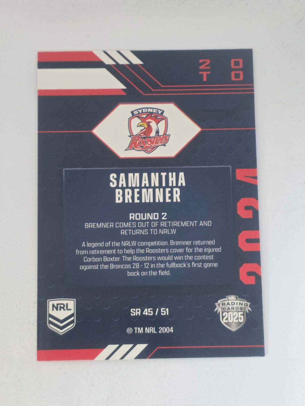 NRL 2025 Traders | 2024 Season to Remember | #SR45 | Samantha Bremner | Roosters