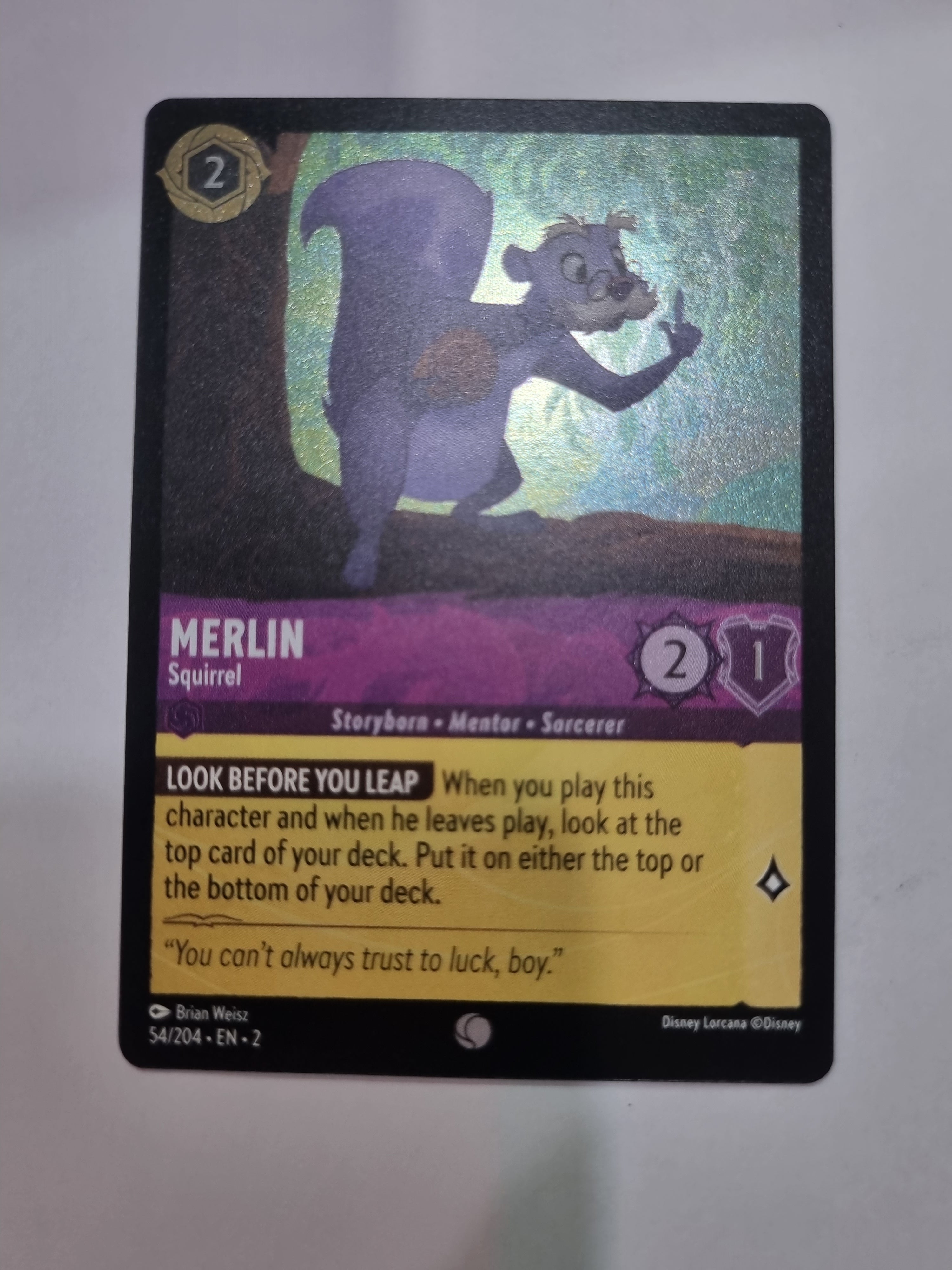 Lorcana - Floodborn - #54/204 - Coldfoil - Merlin - Squirrel - Common