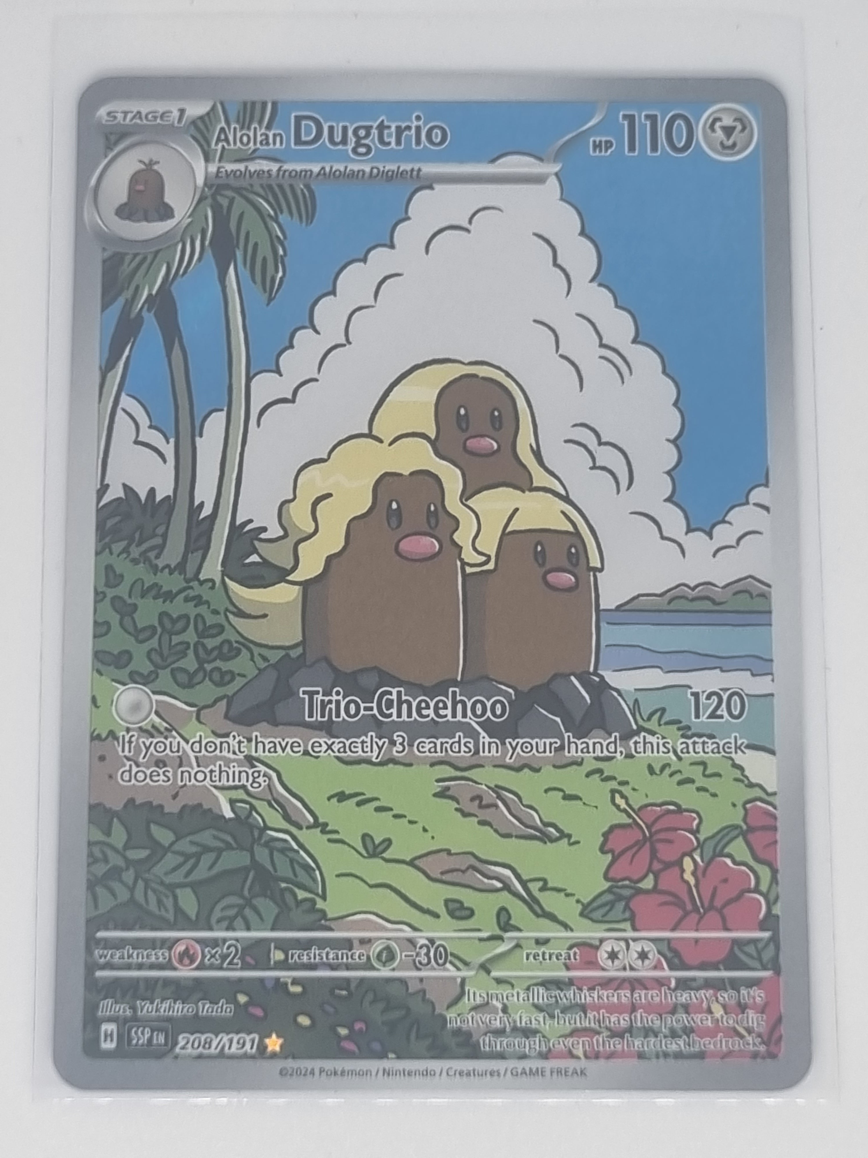 Pokemon TCG - Surging Sparks - #208/191 - Alolan Dugtrio - Illustration Rare