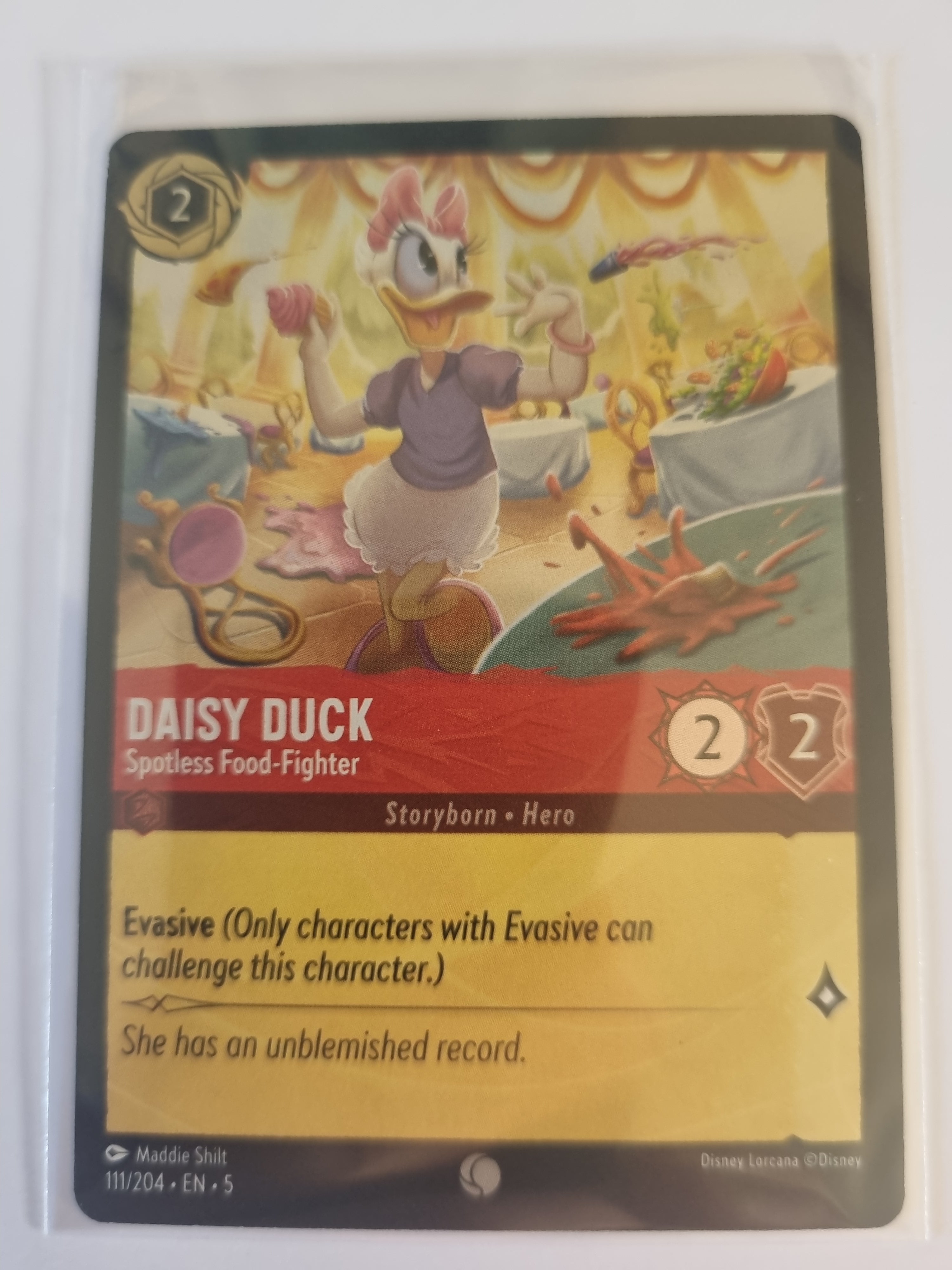 Shimmering Skies - Coldfoil - Daisy Duck - Spotless Food-Fighter - 111/204 - Common