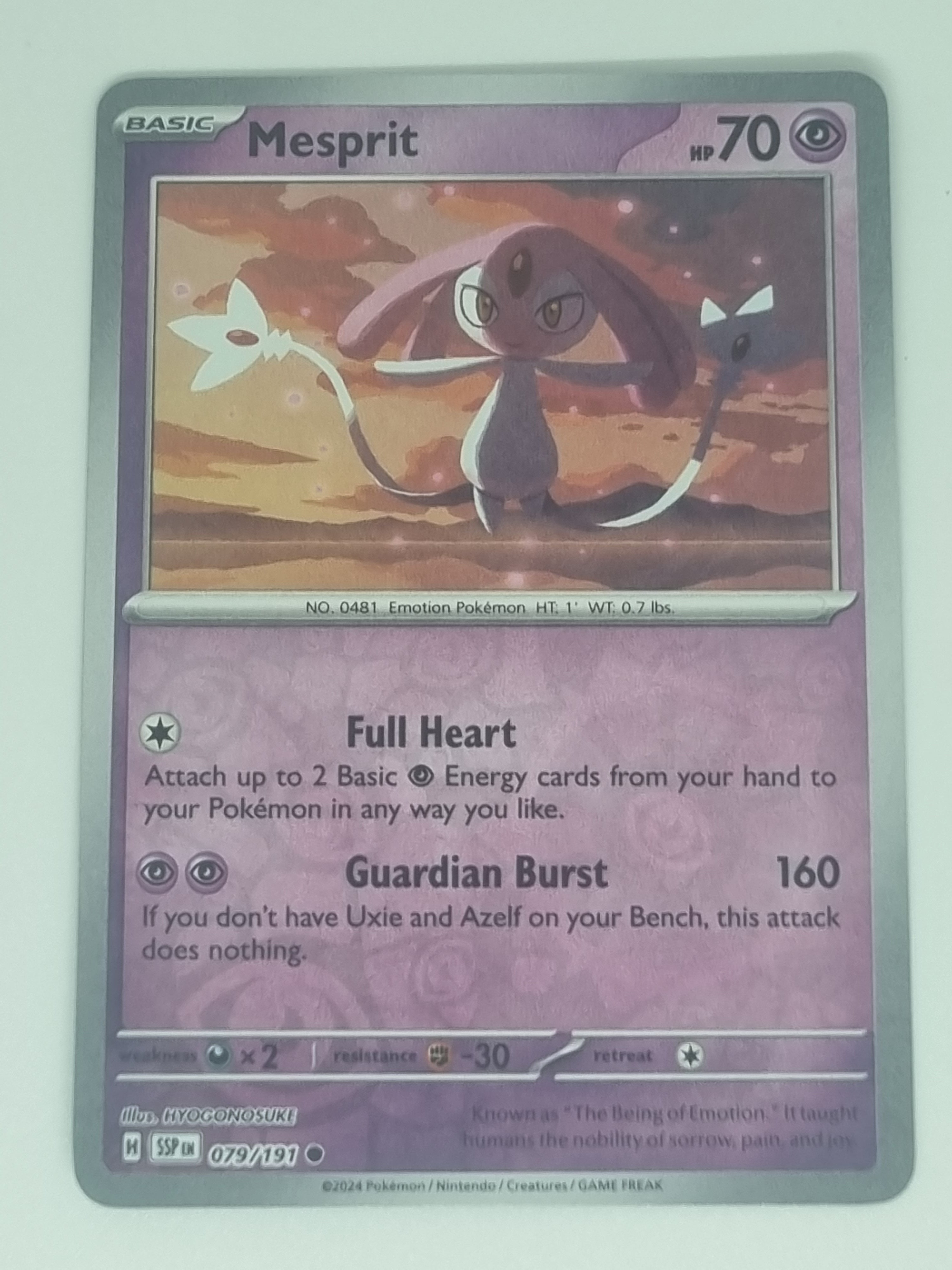 Pokemon TCG - Surging Sparks - #079/191 - Reverse Holo - Mesprit - Common