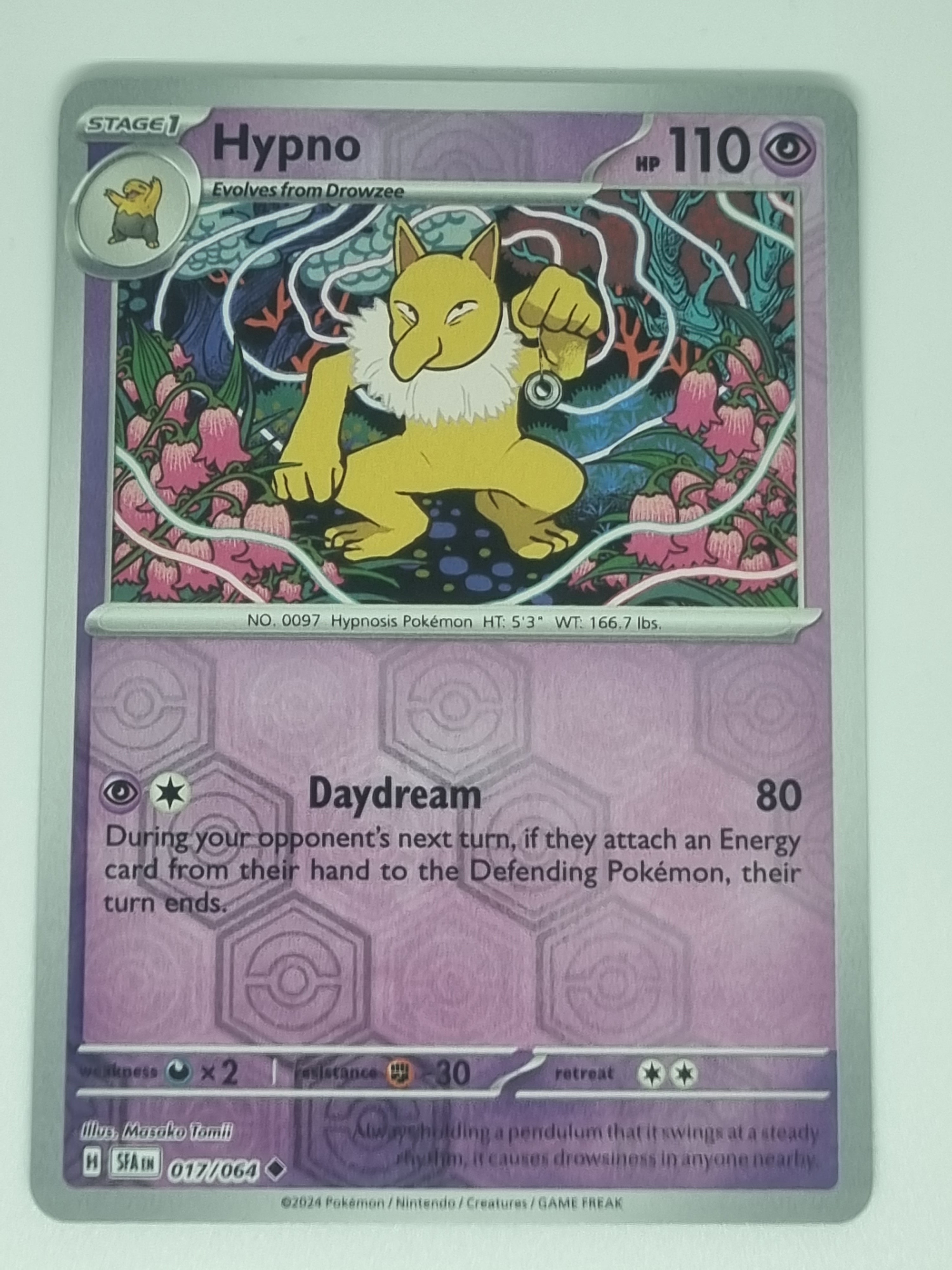 Pokemon TCG - Shrouded Fable - #017/064 - Hypno - Reverse Holo - Uncommon