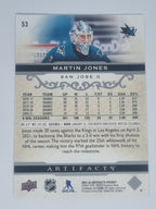 2021-22 Hockey Artifacts - #53 - Martin Jones - San Jose