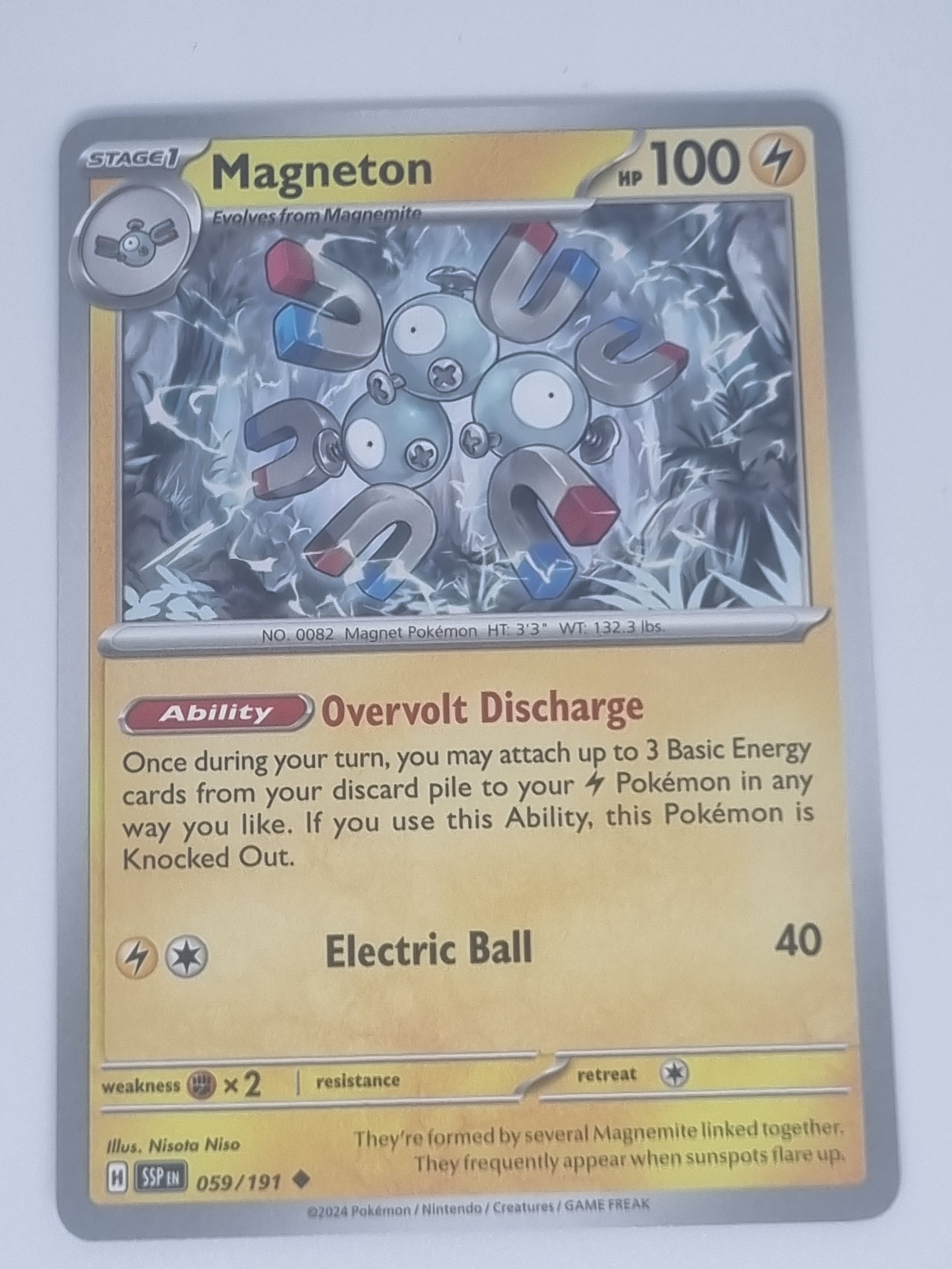 Pokemon TCG - Surging Sparks - #059/191 - Magneton - Uncommon