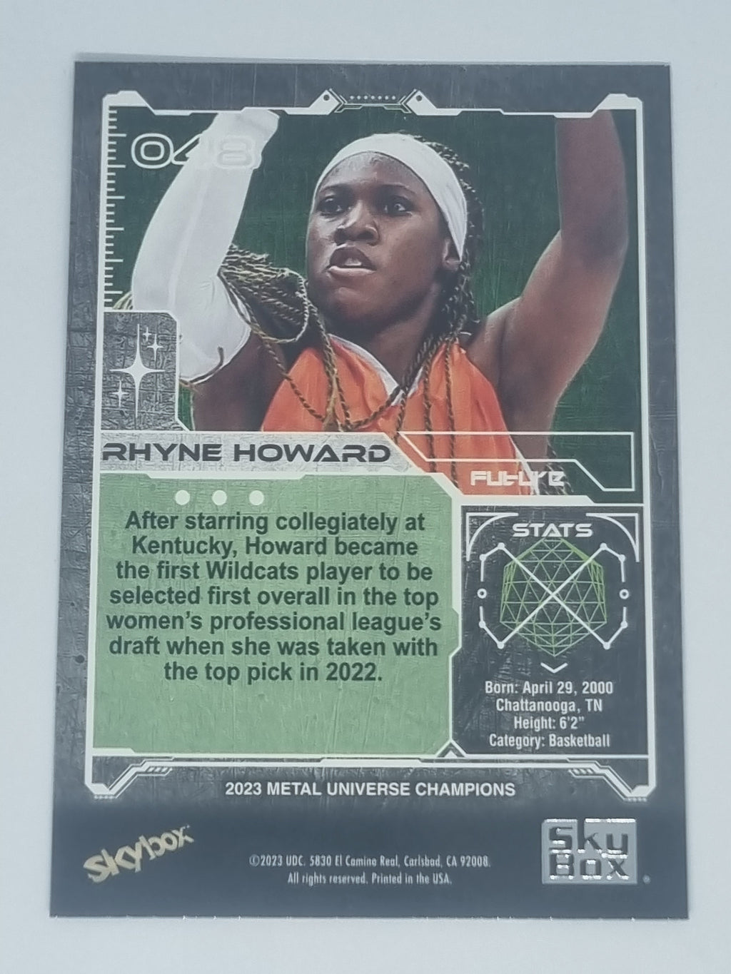 2023 Skybox Metal Universe Champions - #048 - Rhyne Howard