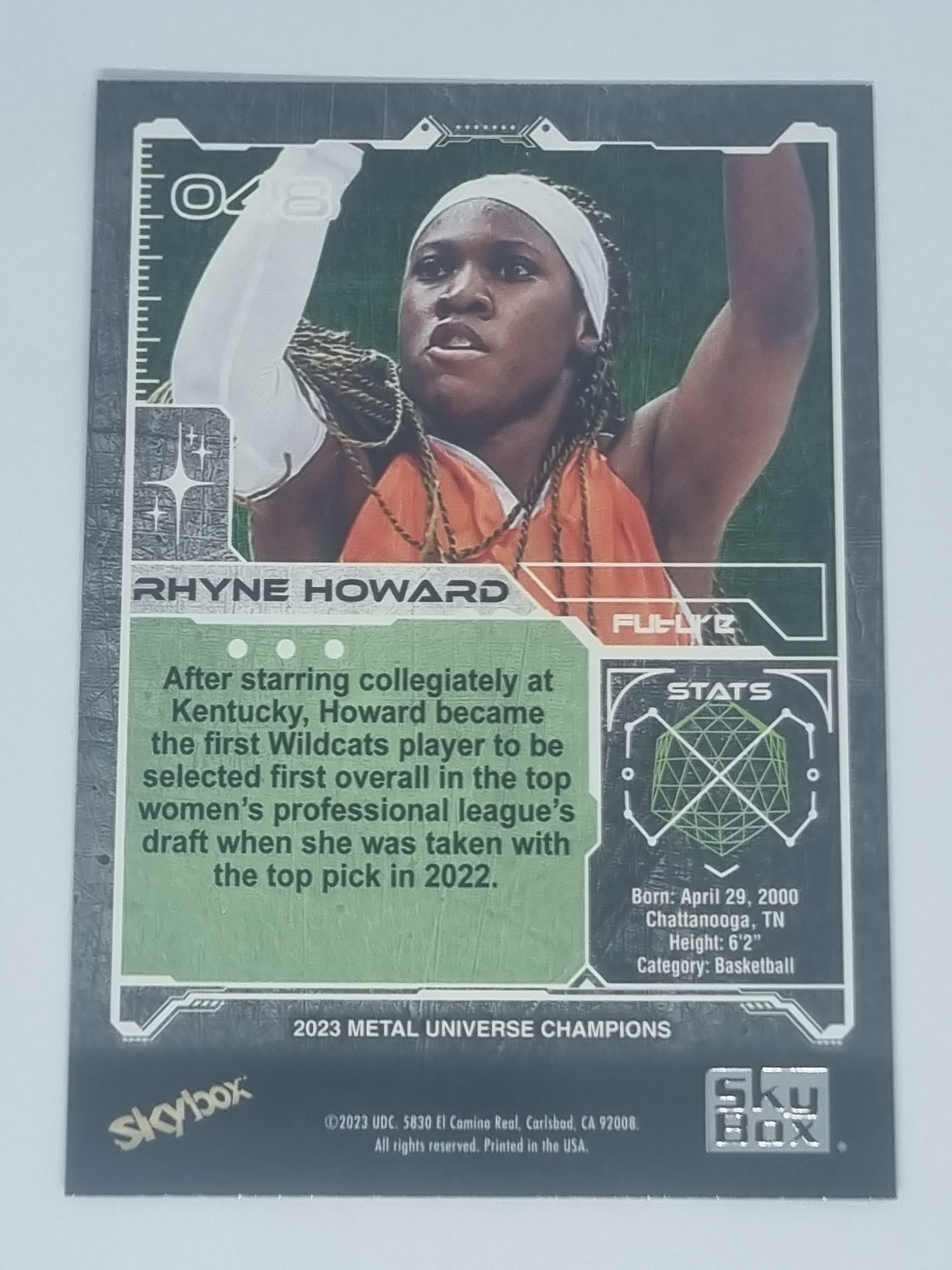2023 Skybox Metal Universe Champions - #048 - Rhyne Howard