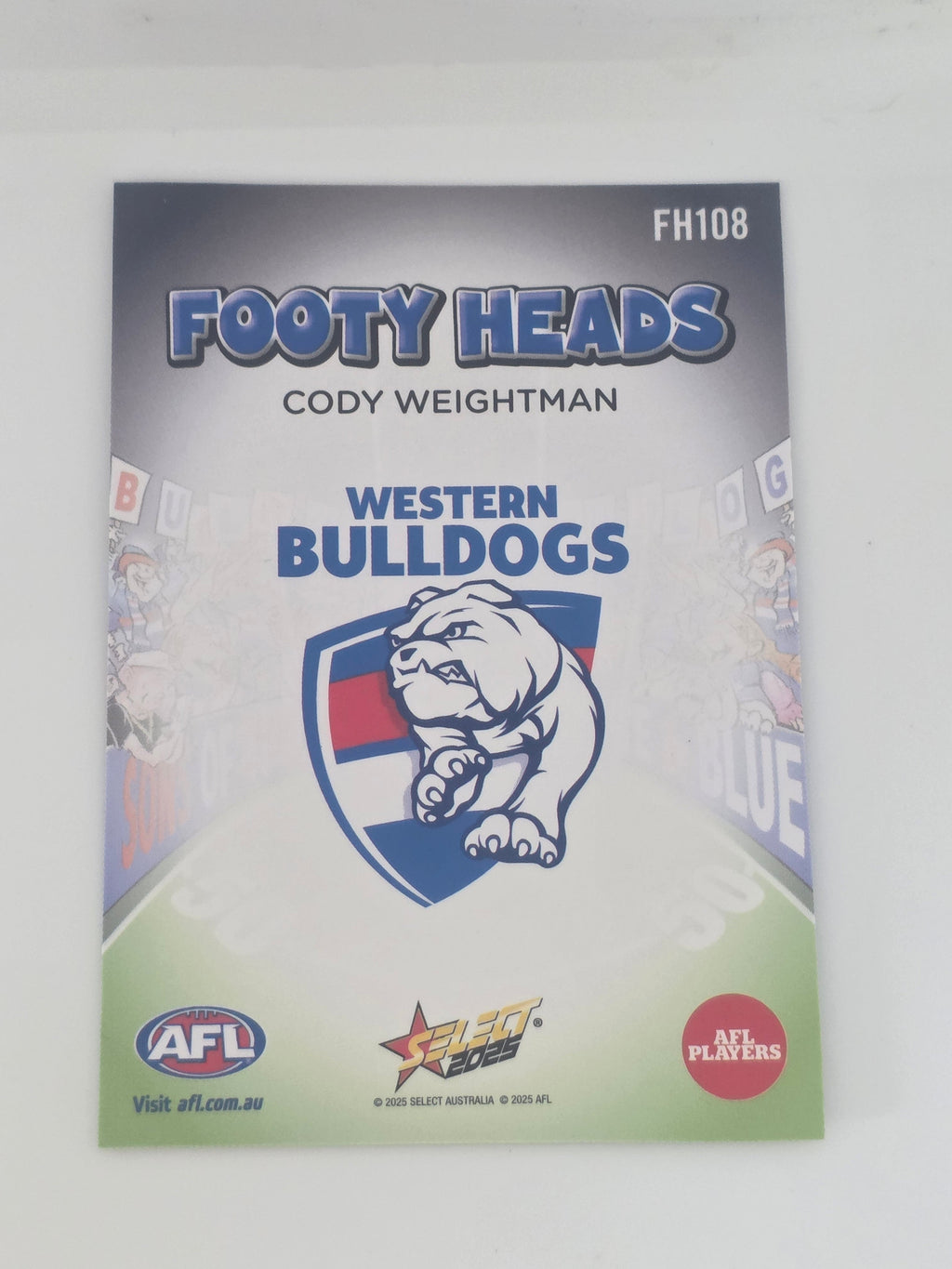 AFL Footy Stars 2025 | Footy Heads | #FH108 | C. Weightman | Western Bulldogs