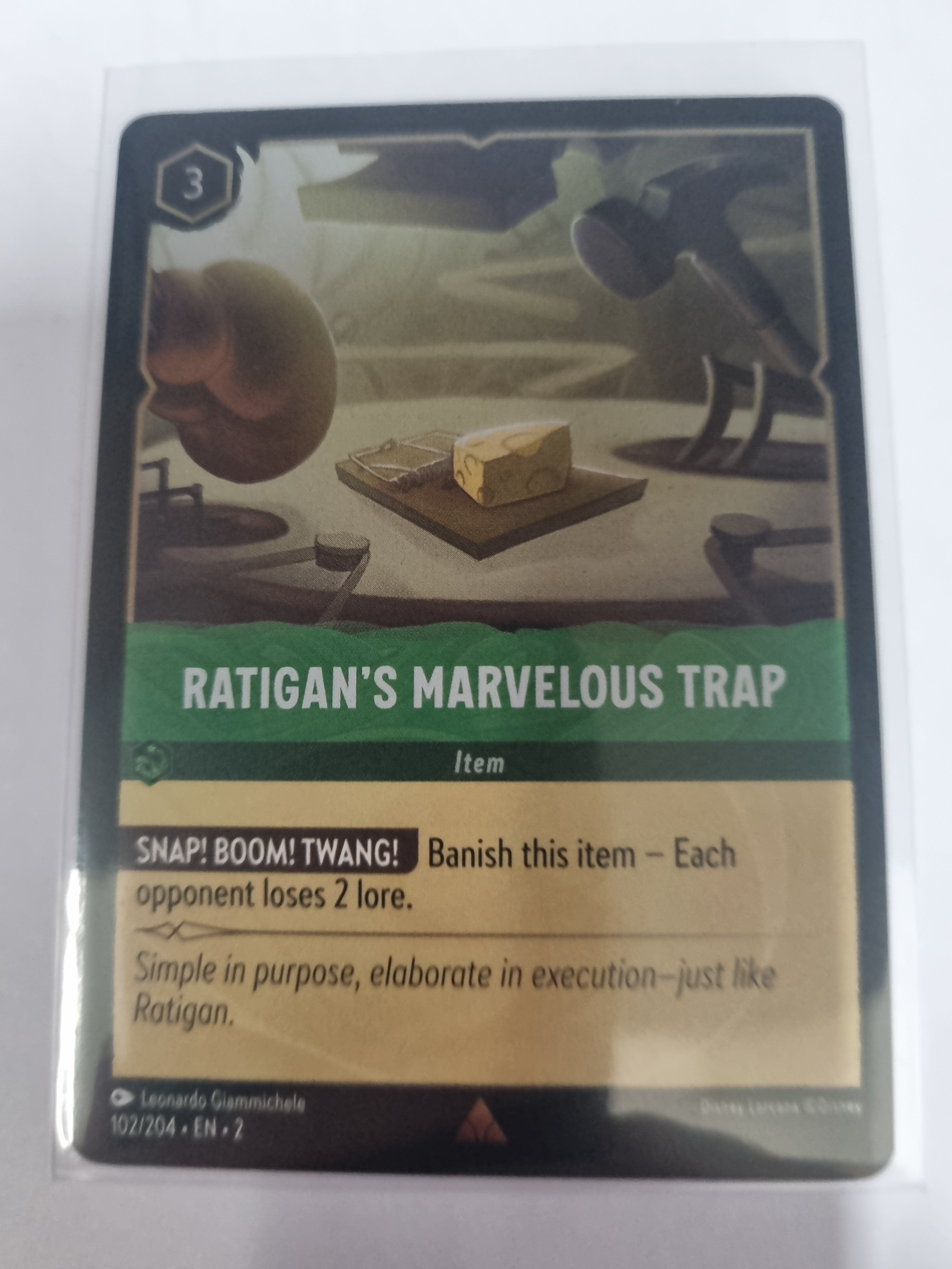 Lorcana - Floodborn - #102/204 - Coldfoil - Ratigan's Marvelous Trap - Rare