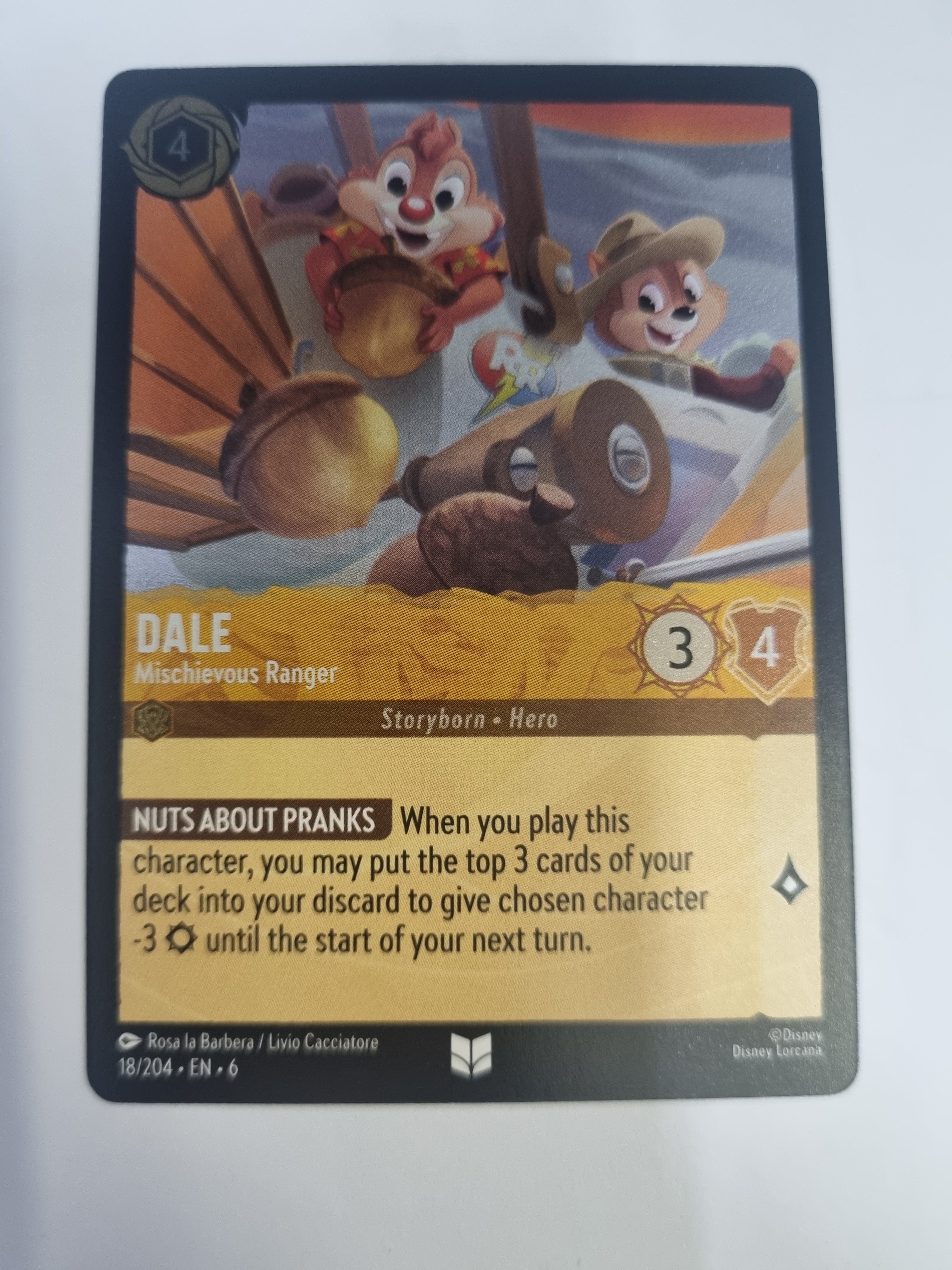 Lorcana Azurite Sea - COLDFOIL - Dale - Mischievous Ranger - #18/204 - Uncommon