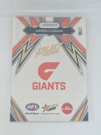 AFL Footy Stars 2025 Luminous Thunderbolt Gold #LT86 A. Cadman GWS #055/399