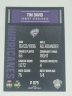 2024-25 LUXE Cricket Traders - Parallel - #P079 - Tim David Hurricanes