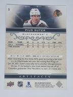 2021-22 Hockey Artifacts - #5 - Pius Suter - Blackhawks
