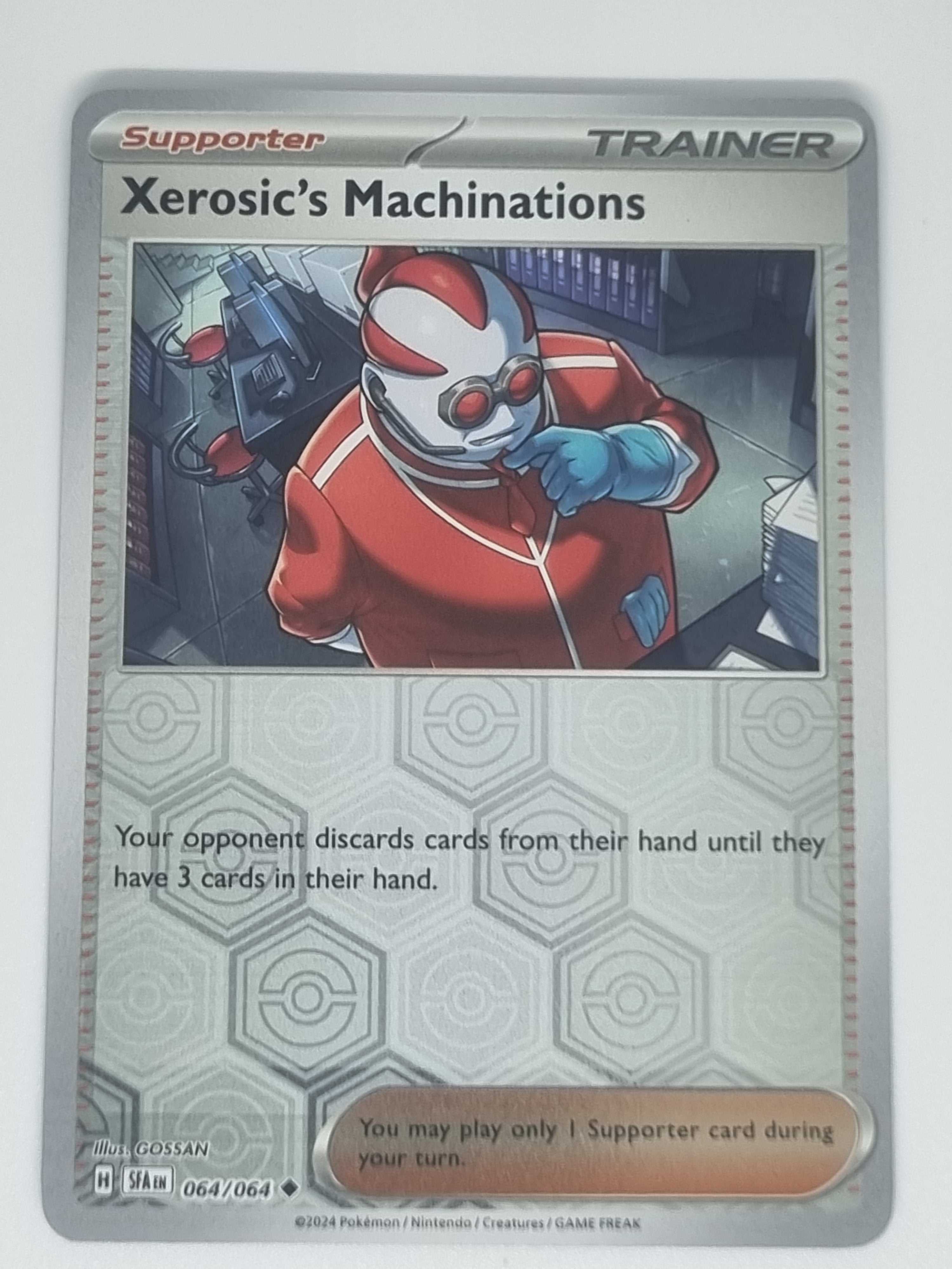 Pokemon TCG Shrouded Fable #064/064 Xerosics Machinations Reverse Holo Uncommon
