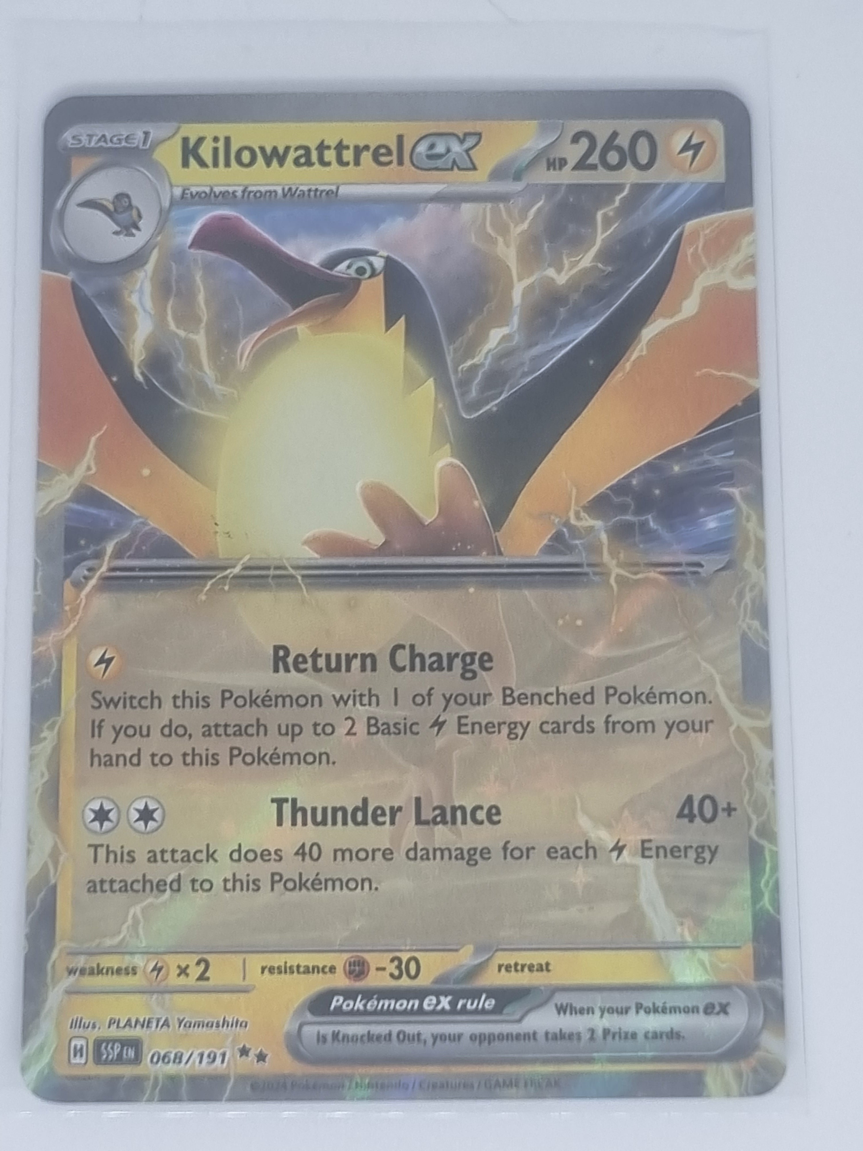 Pokemon TCG - Surging Sparks - #068/191 - Kilowattrel EX - Double Rare