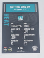 2024-25 LUXE Cricket Traders - Parallel - #P073 - Matthew Renshaw - Heat
