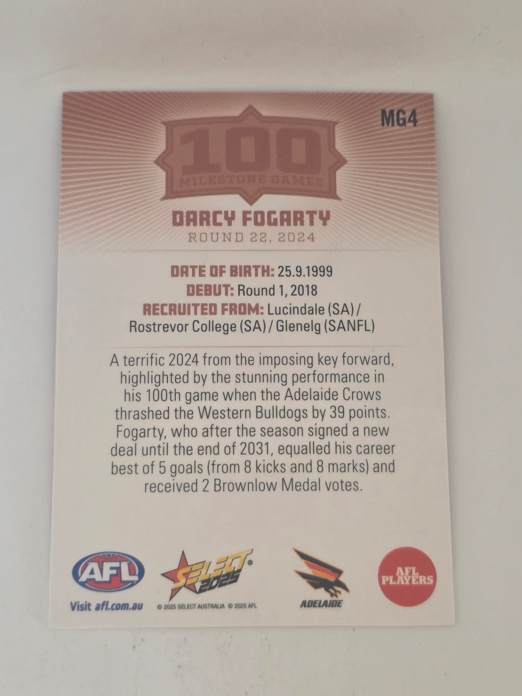 AFL Footy Stars 2025 | Milestone Games | #MG4 | D. Fogarty