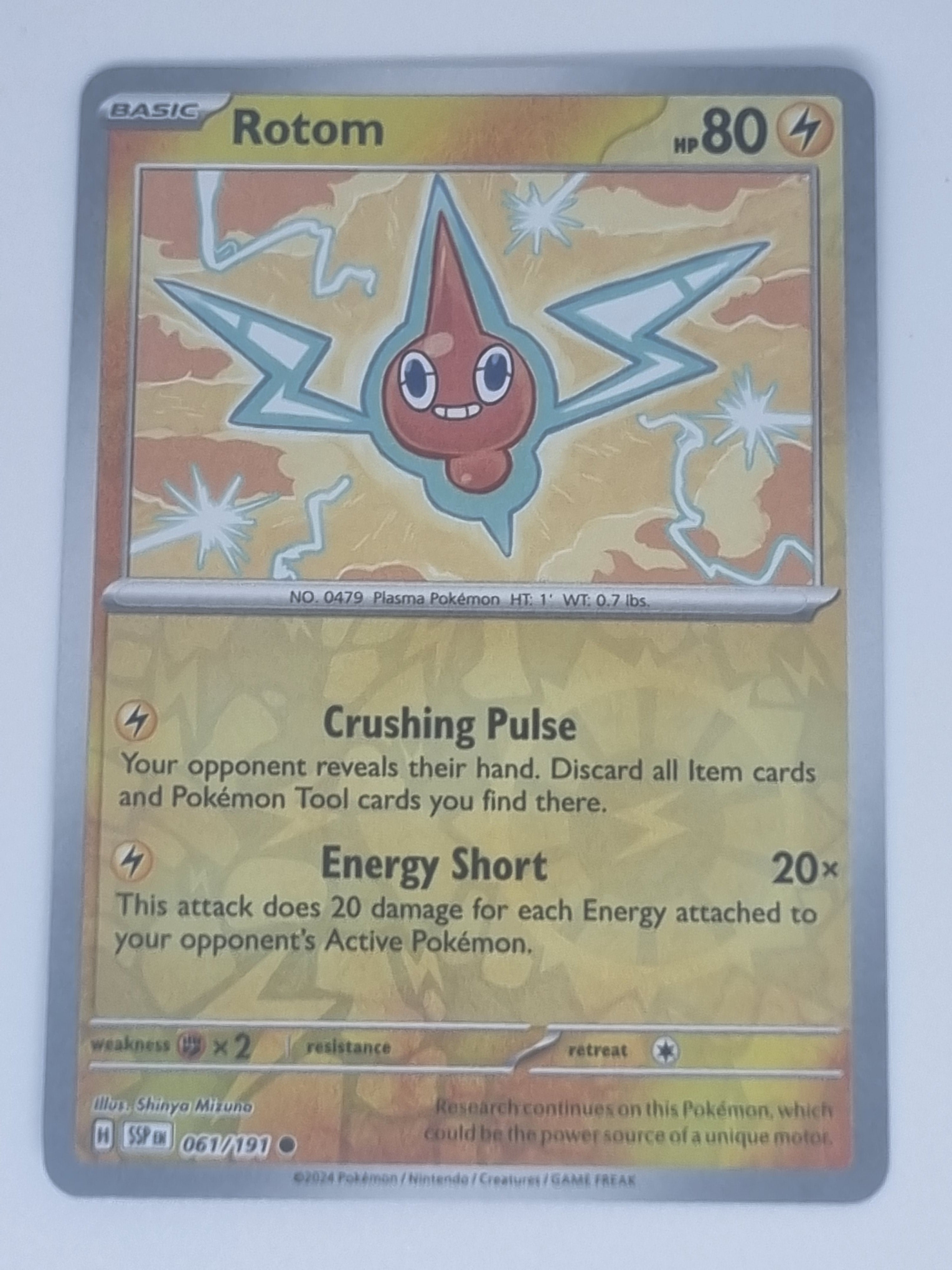 Pokemon TCG - Surging Sparks - #061/191 - Reverse Holo - Rotom - Common