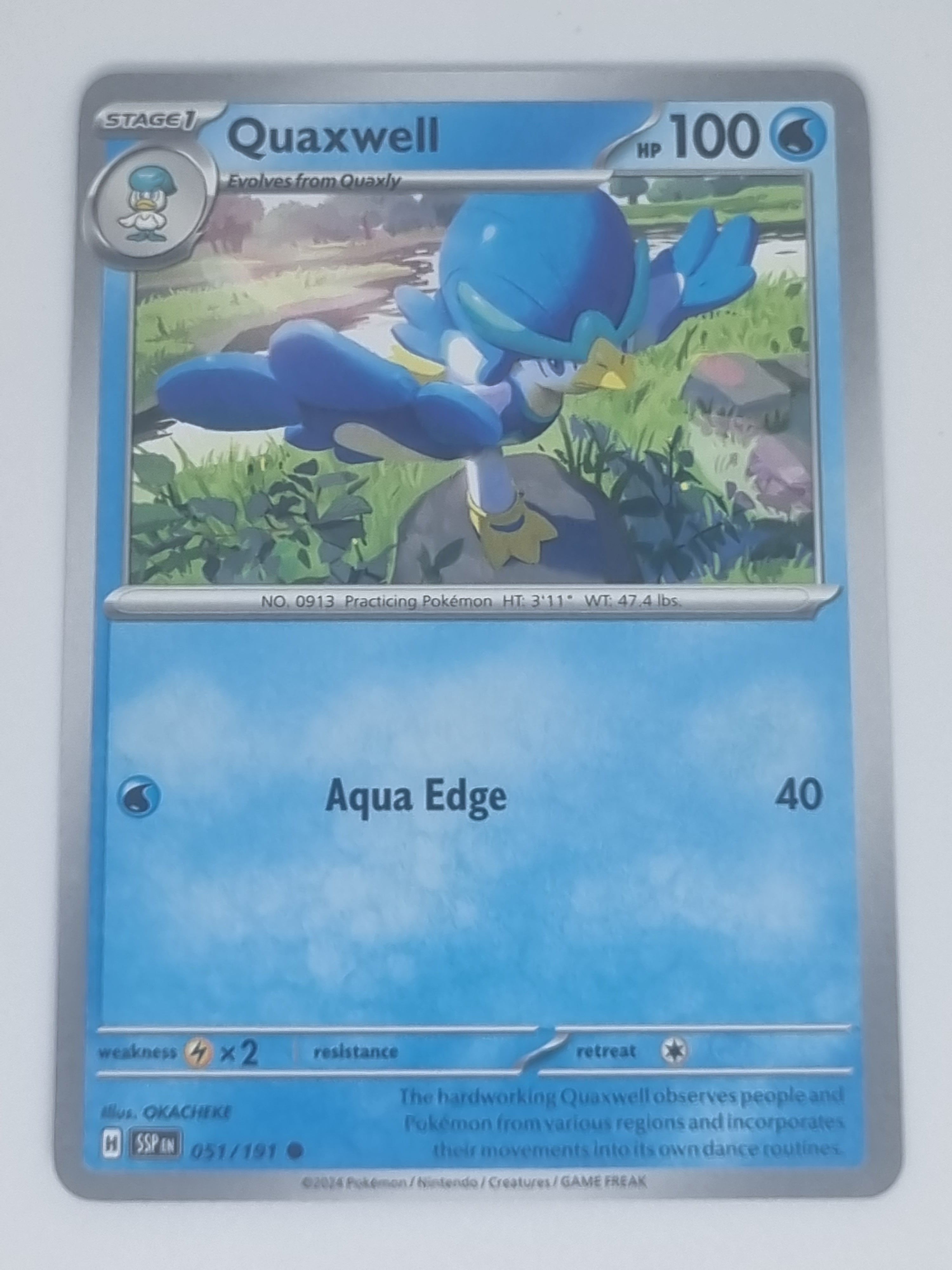 Pokemon TCG - Surging Sparks - #051/191 - Quaxwell - Common