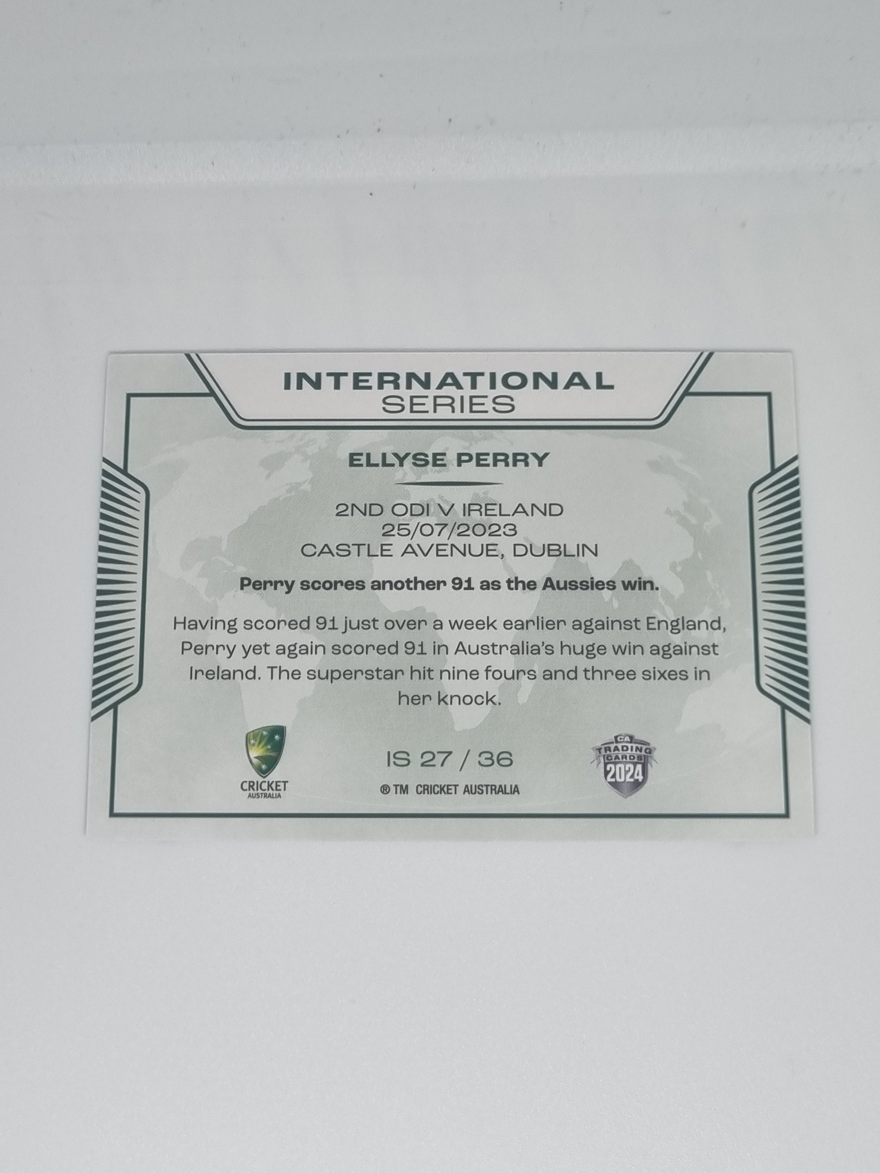 2024-25 LUXE Cricket Traders - International Series - #IS27 - Ellyse Perry