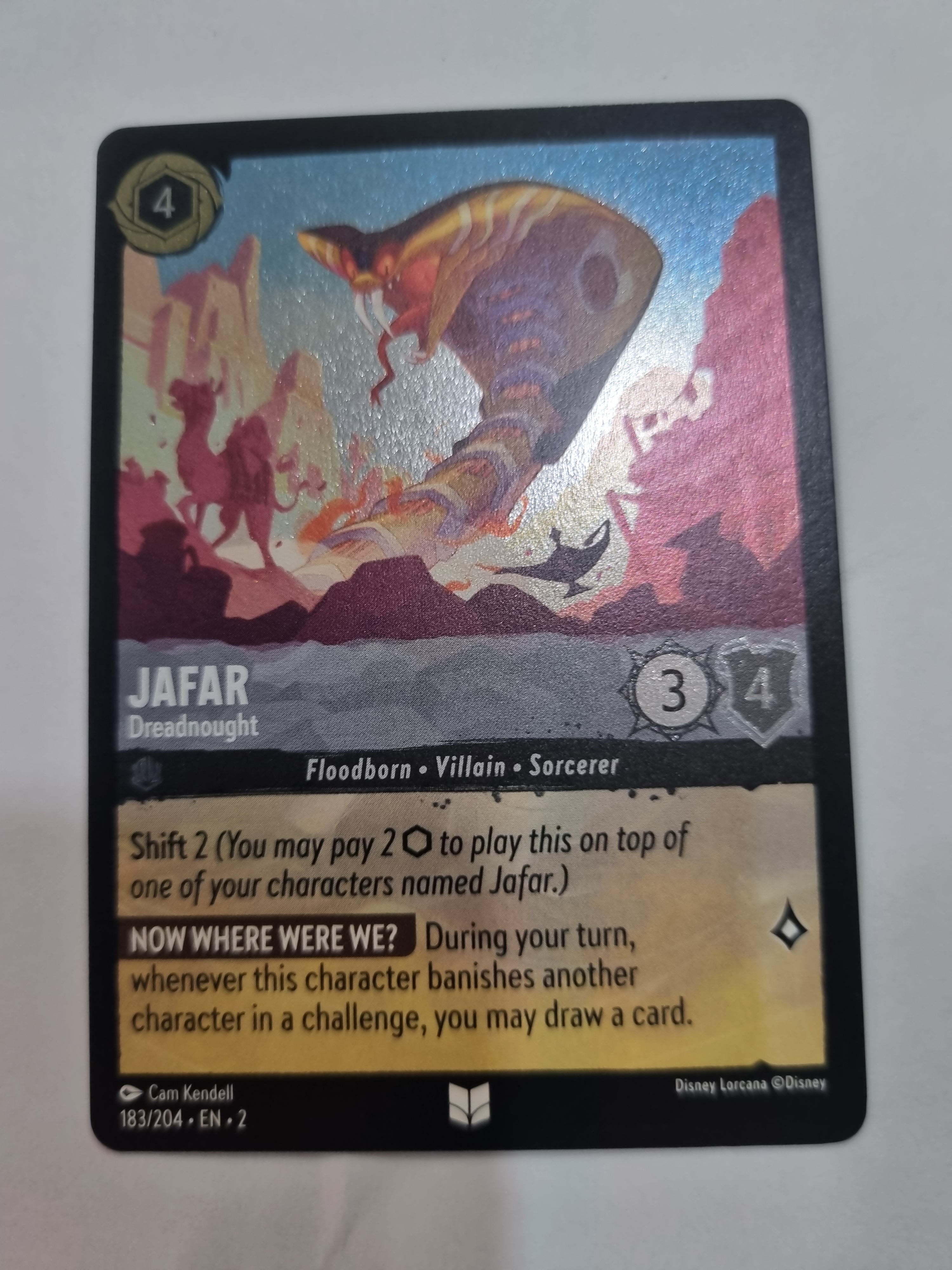 Lorcana - Floodborn - #183/204 - Coldfoil - Jafar - Dreadnought - Uncommon