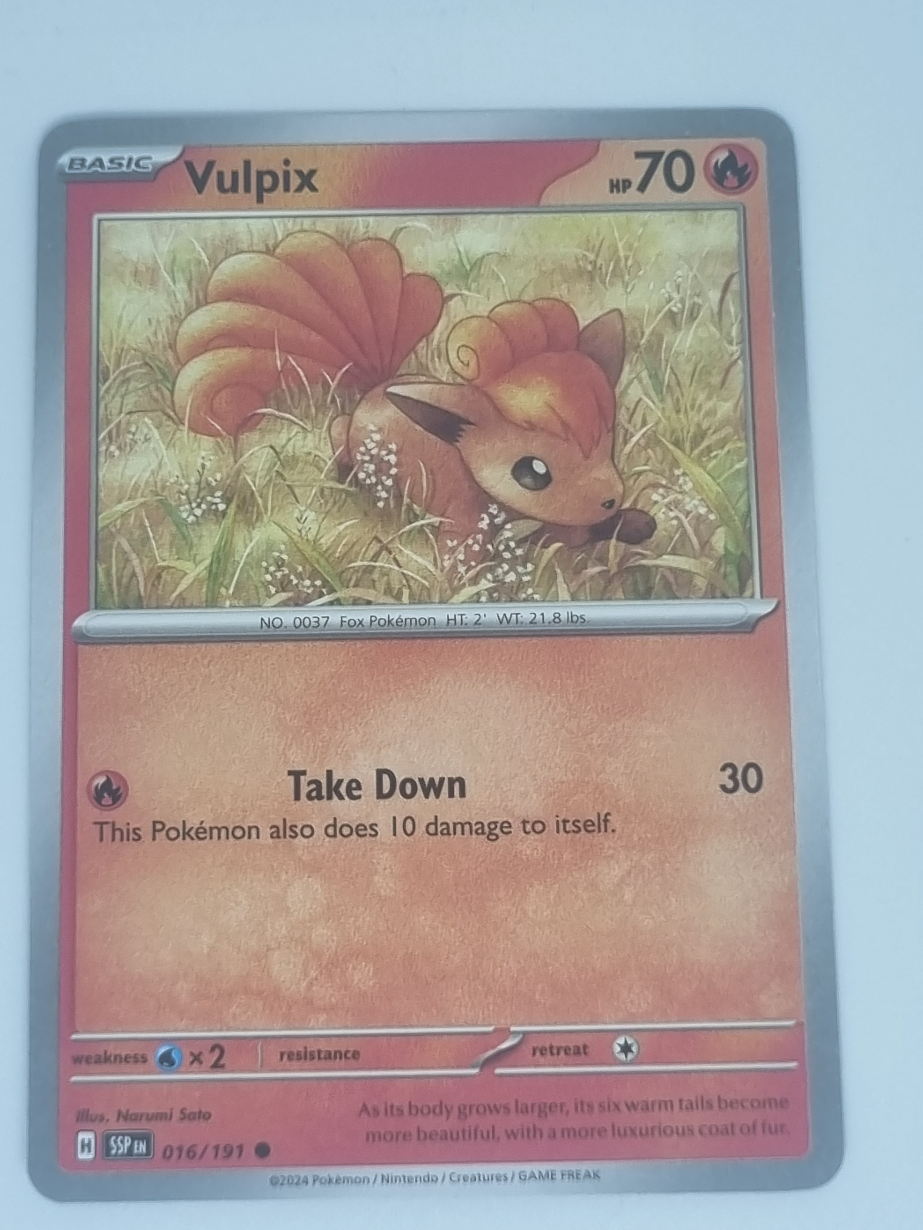 Pokemon TCG - Surging Sparks - #016/191 - Vulpix - Common