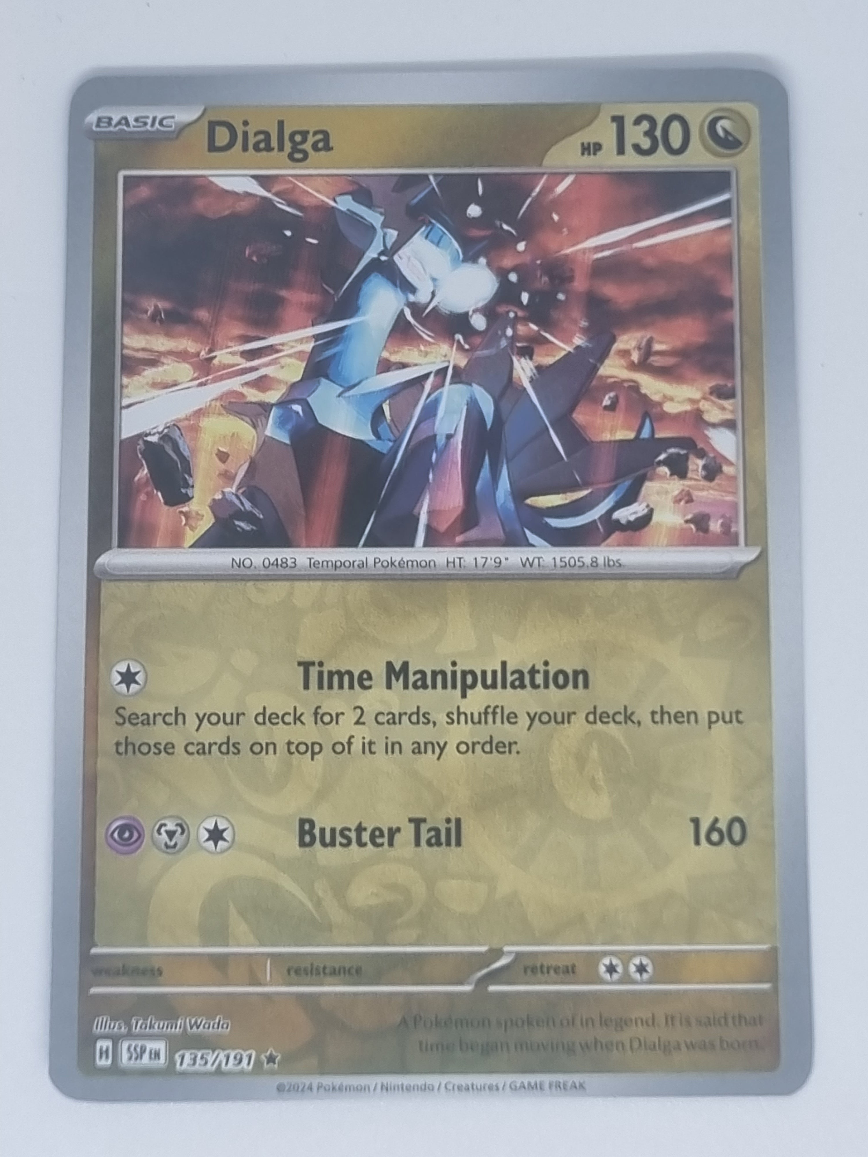 Pokemon TCG - Surging Sparks - #135/191 - Reverse Holo - Dialga - Rare