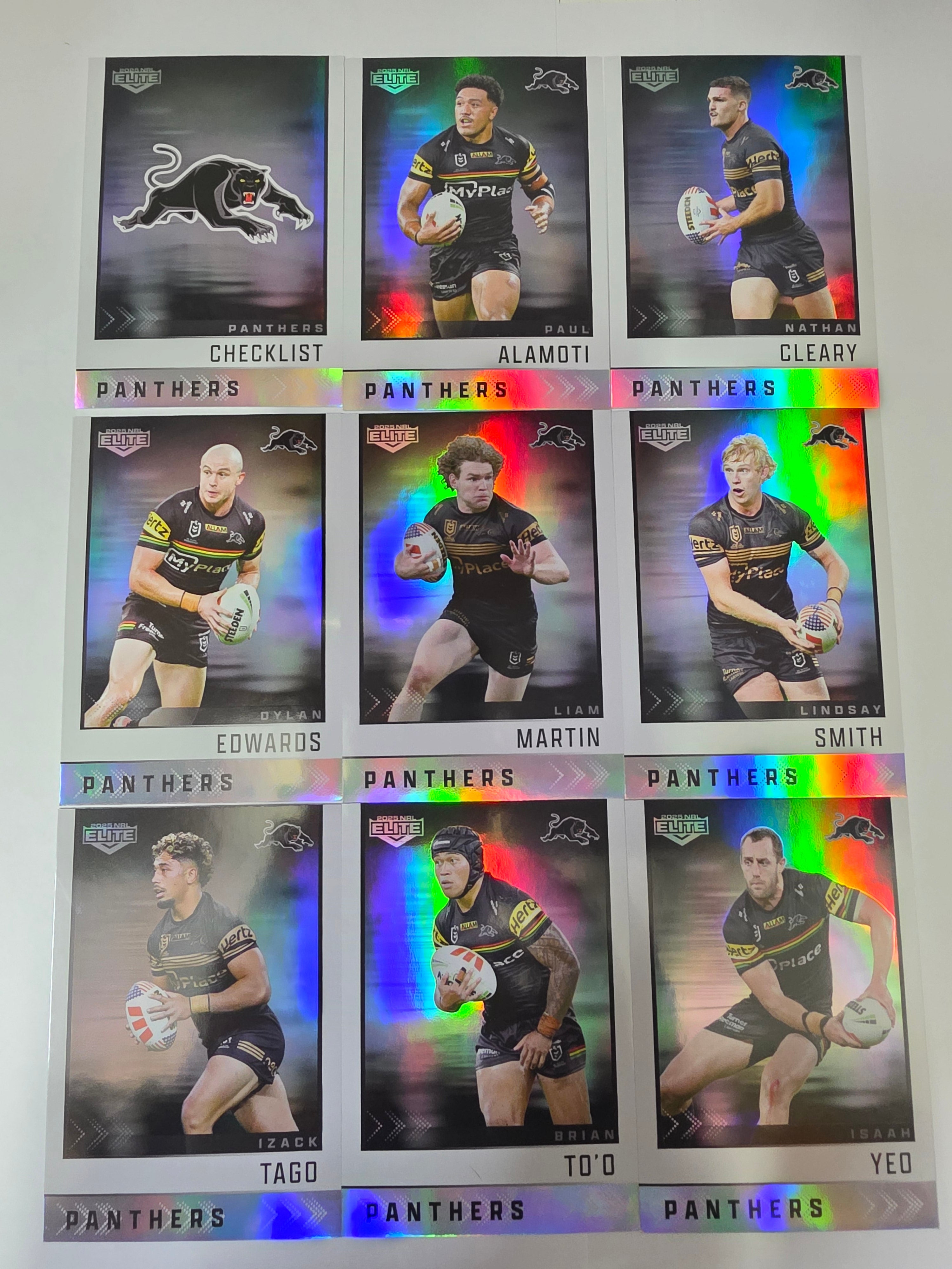 NRL 2025 Elite | Silver Team Set 9 Cards |Panthers