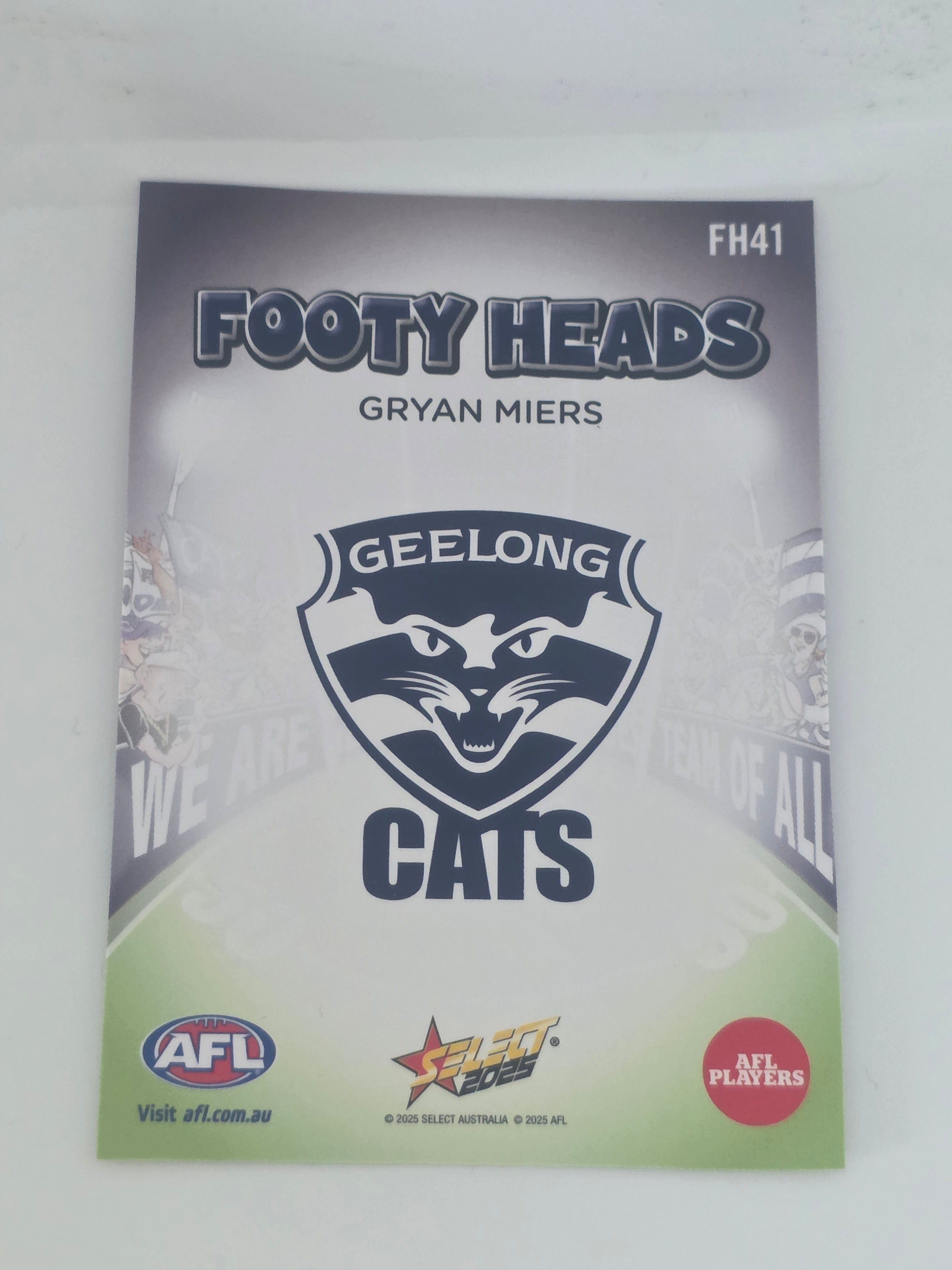 AFL Footy Stars 2025 | Footy Heads | #FH41 | G. Miers | Geelong