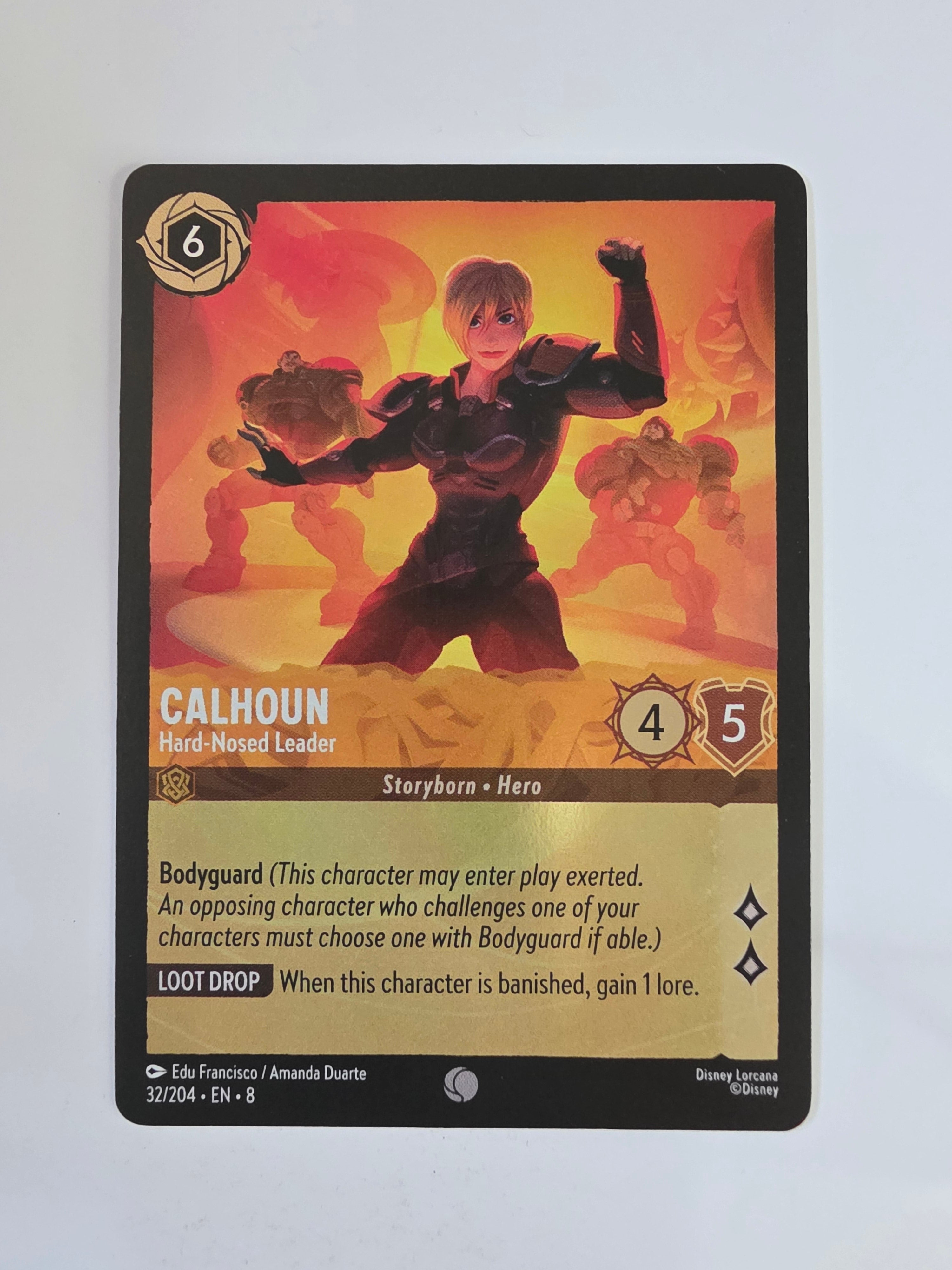 Disney Lorcana Reign of Jafar | Coldfoil | Calhoun Hard-Nosed Leader | #032 | Common