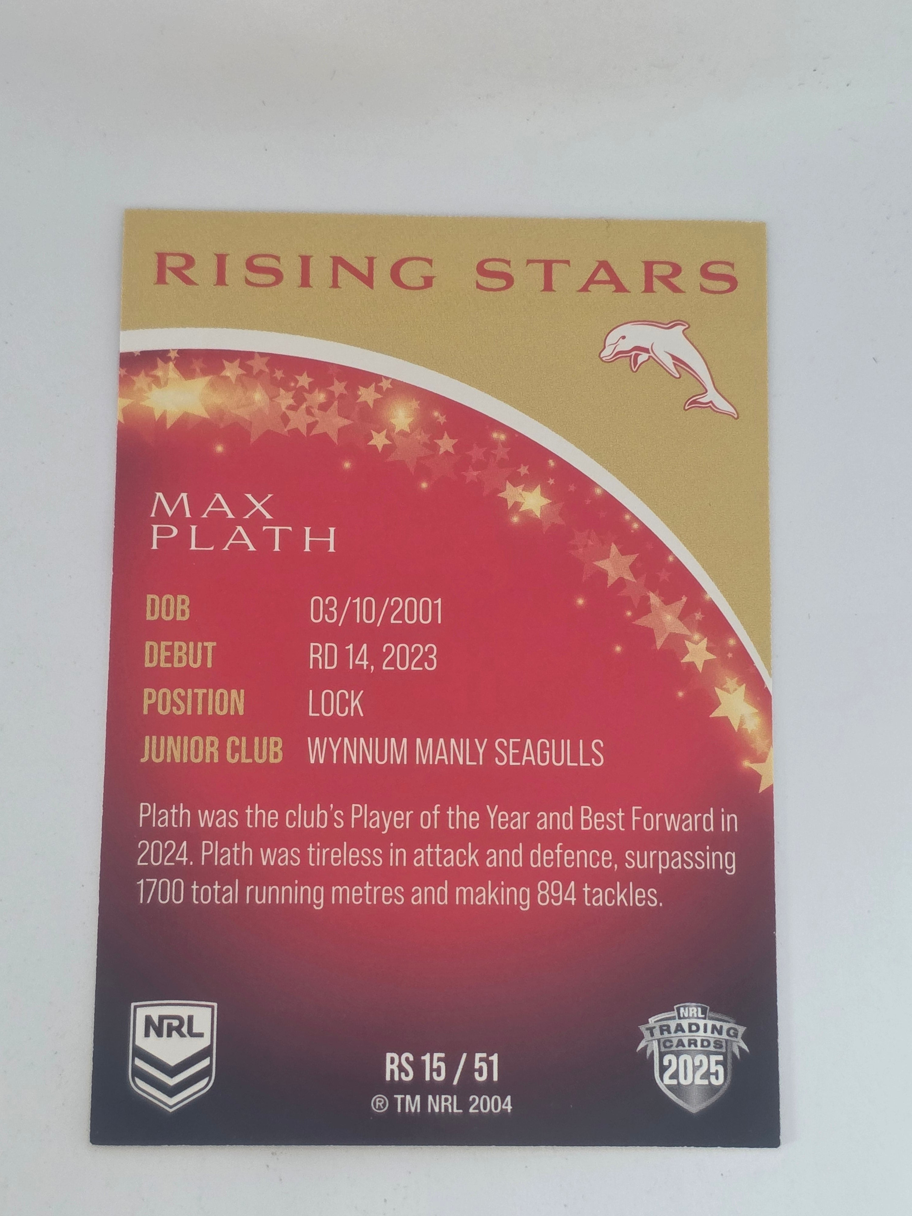 NRL 2025 Traders | Rising Stars | #RS15 | Max Plath | Dolphins