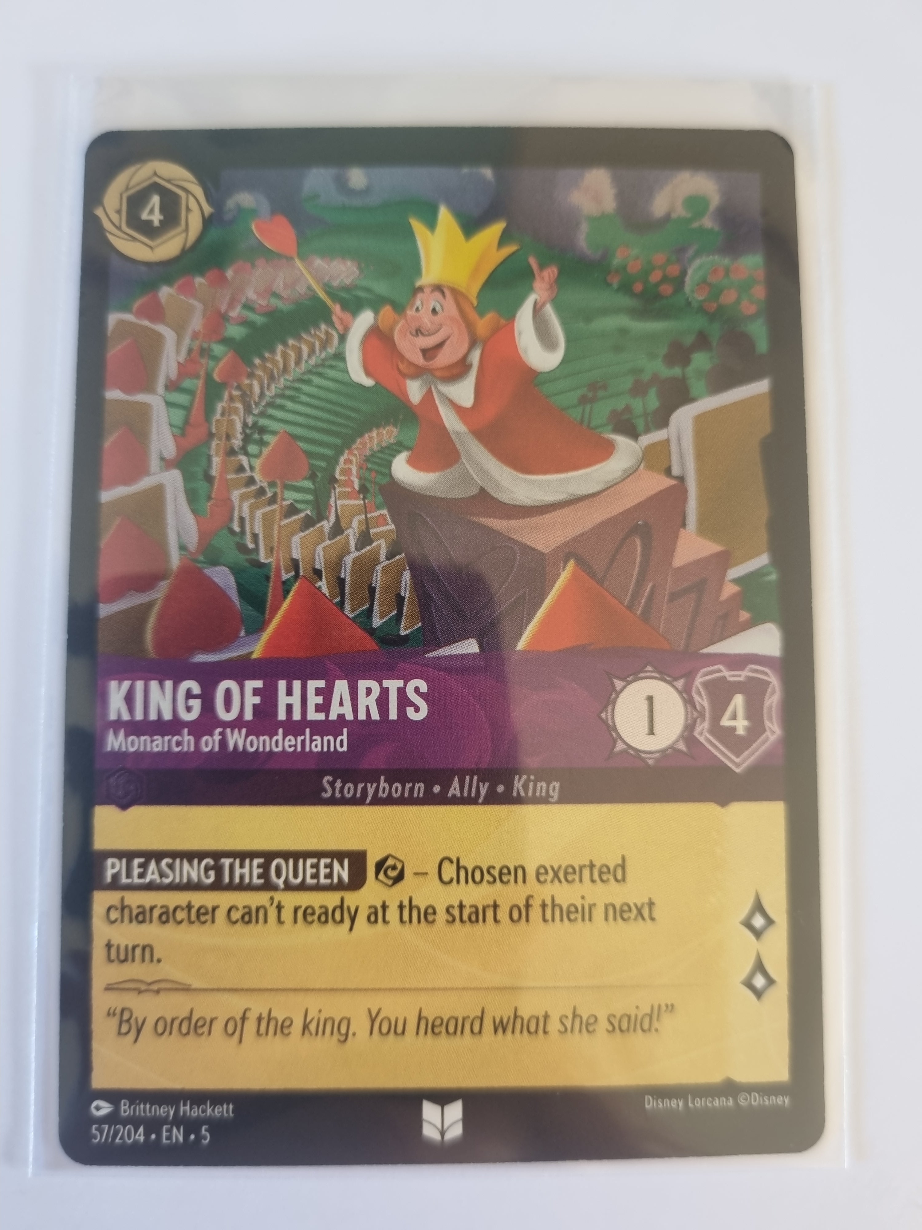 Shimmering Skies - Coldfoil - King of Hearts - Monarch of Wonderland 57/204 Uncommon
