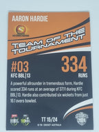 24-25 LUXE Cricket - 23/24 Team of the Tournament #TT15 Aaron Hardie - Scorchers