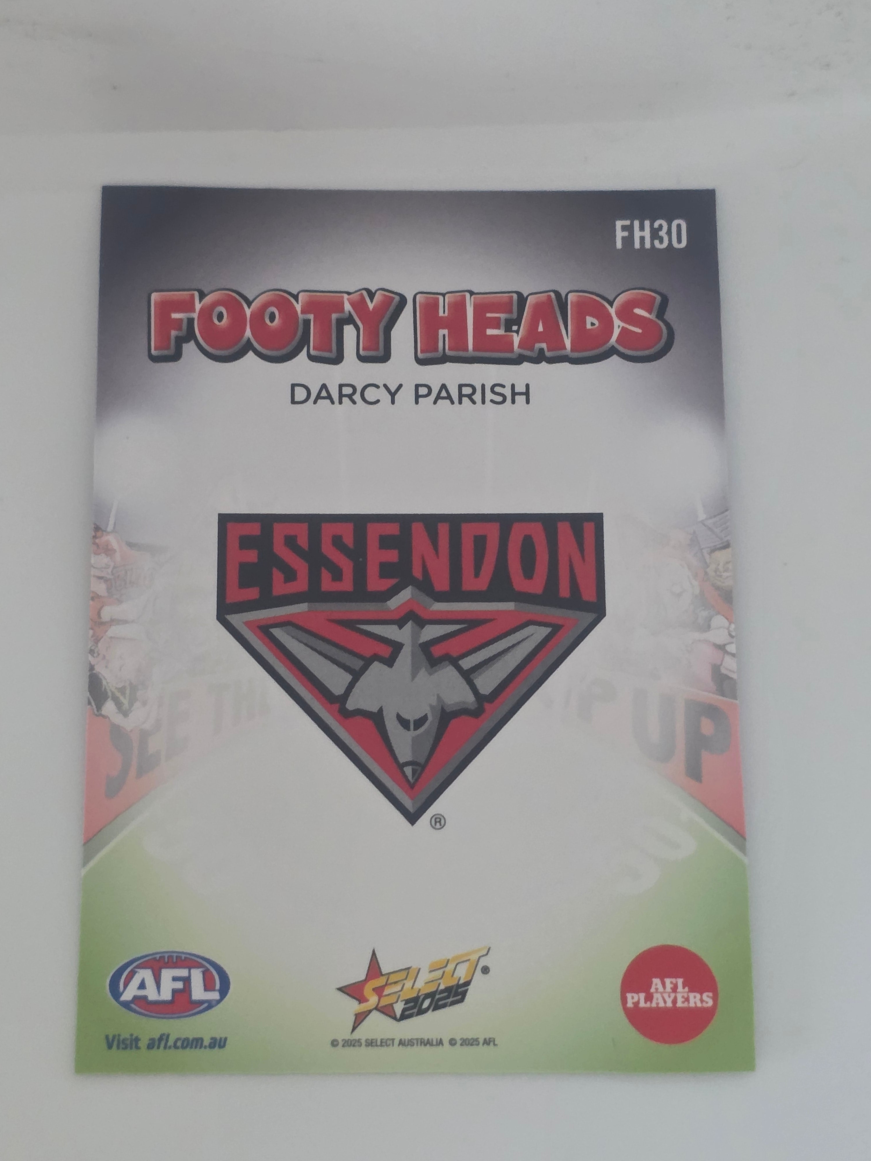 AFL Footy Stars 2025 | Footy Heads | #FH30 | D. Parish | Essendon