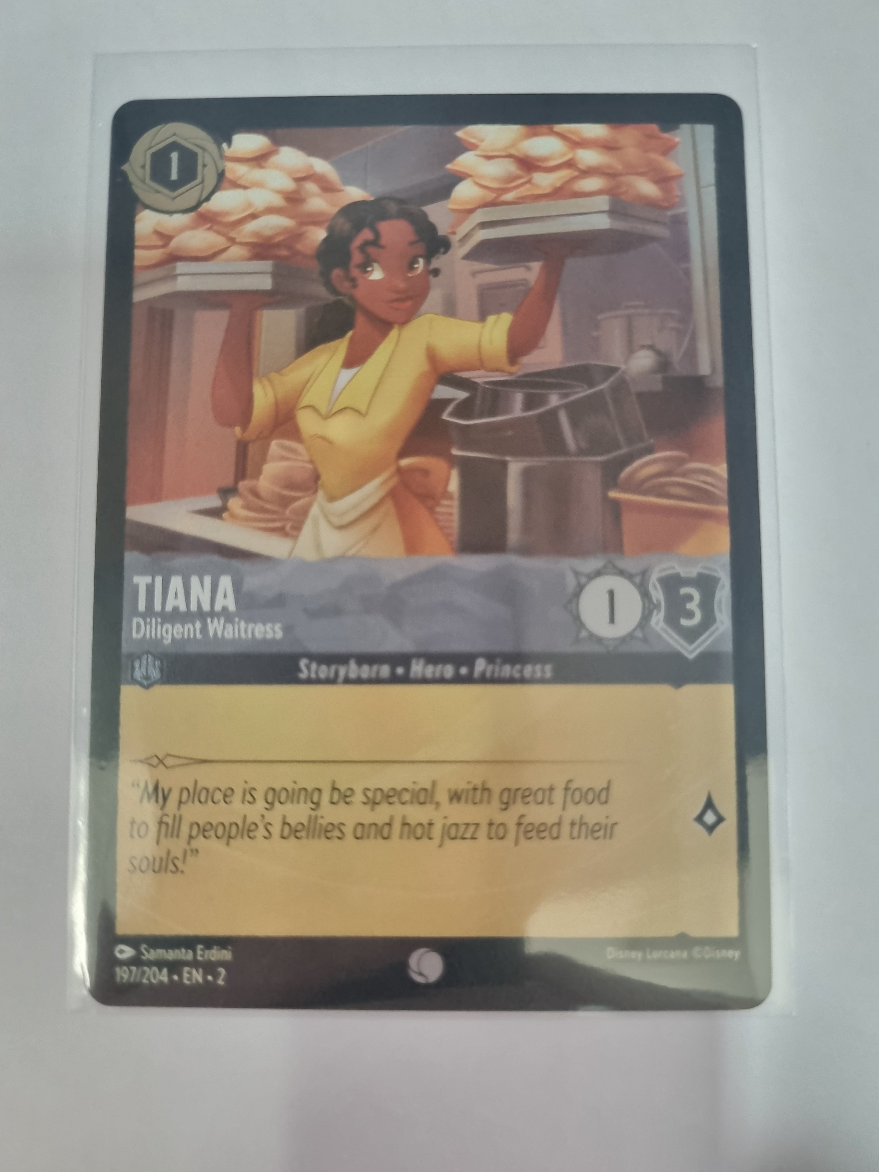 Lorcana - Floodborn - #197/204 - Coldfoil - Tiana - Diligent Waitress - Common