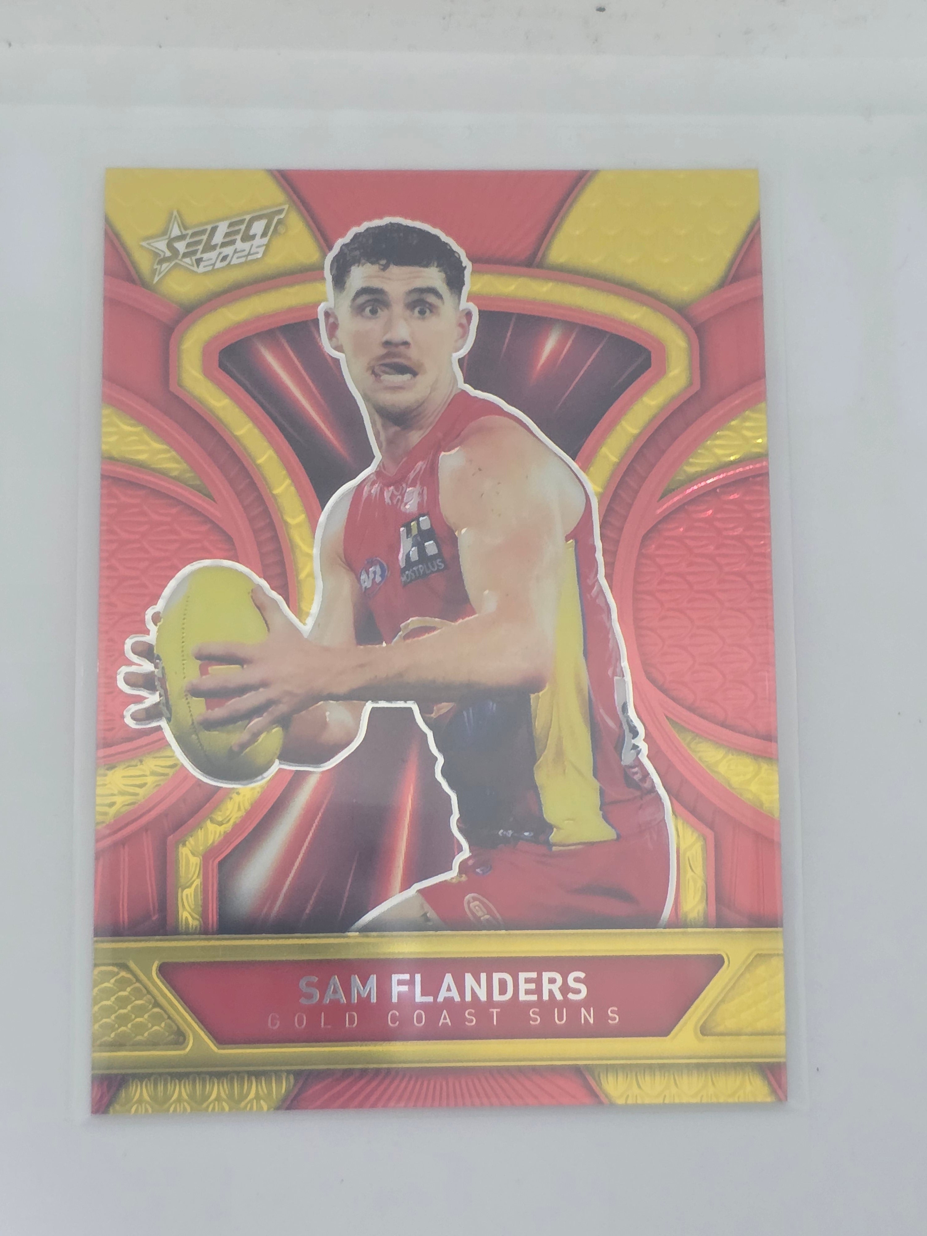 AFL Footy Stars 2025 Luminous Dragon Scales #LD101 S. FLANDERS Suns #518/799