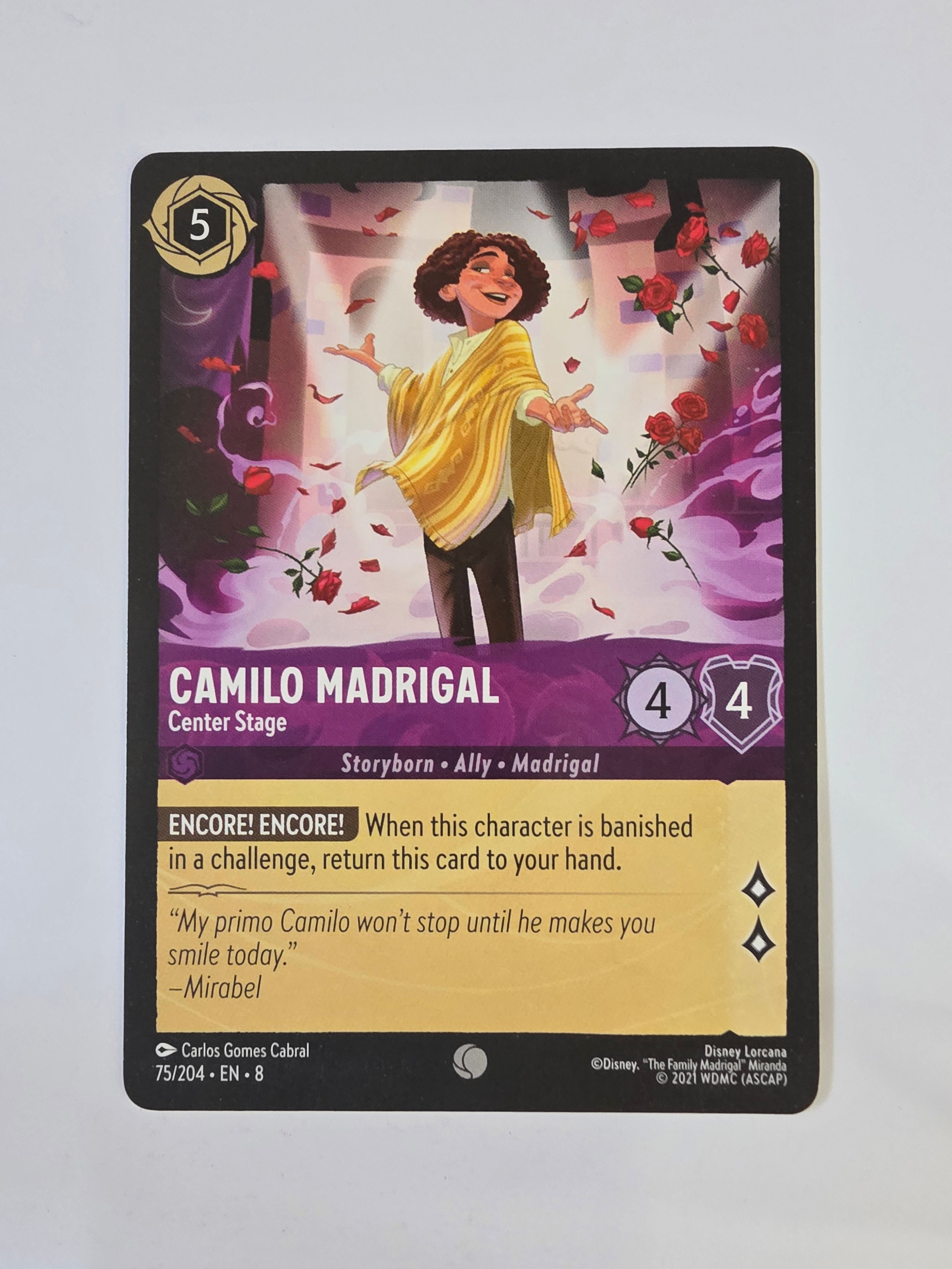 Disney Lorcana Reign of Jafar | Camilo Madrigal Center Stage | #075 | Common