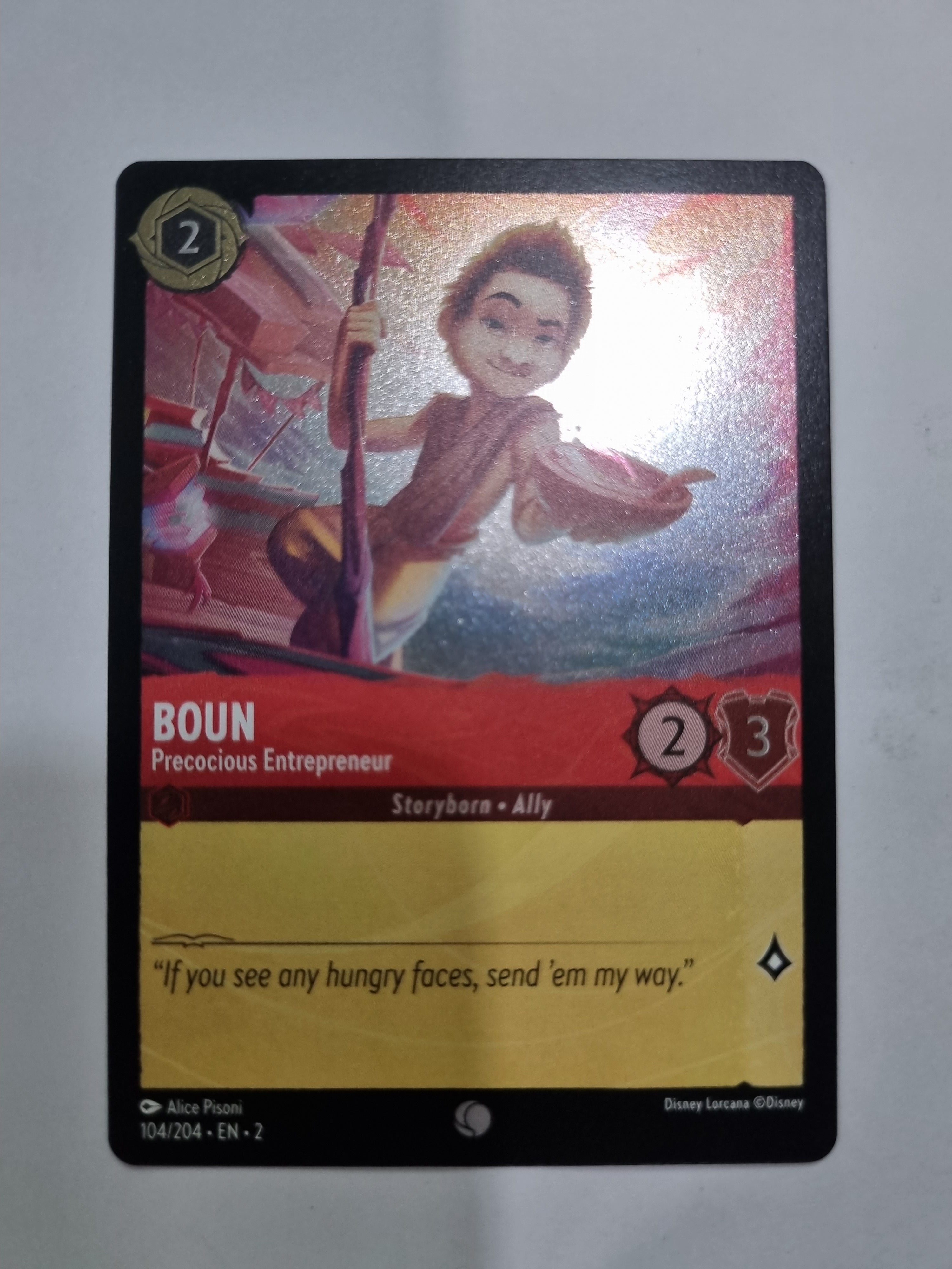 Lorcana - Floodborn - #104/204 - Coldfoil - Boun - Precocious Entrepreneur - Common