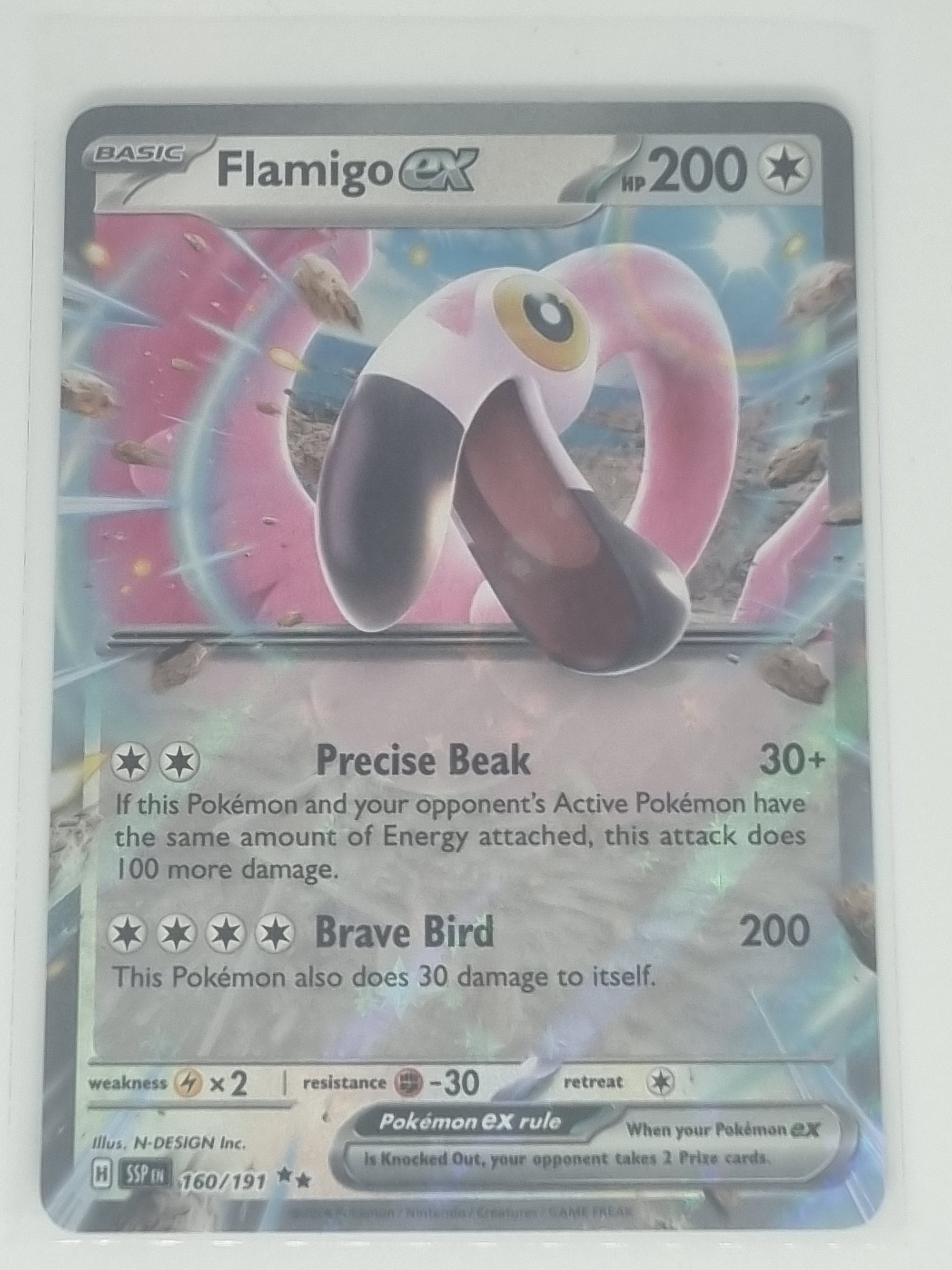 Pokemon TCG - Surging Sparks - #160/191 - Flamigo EX - Double Rare