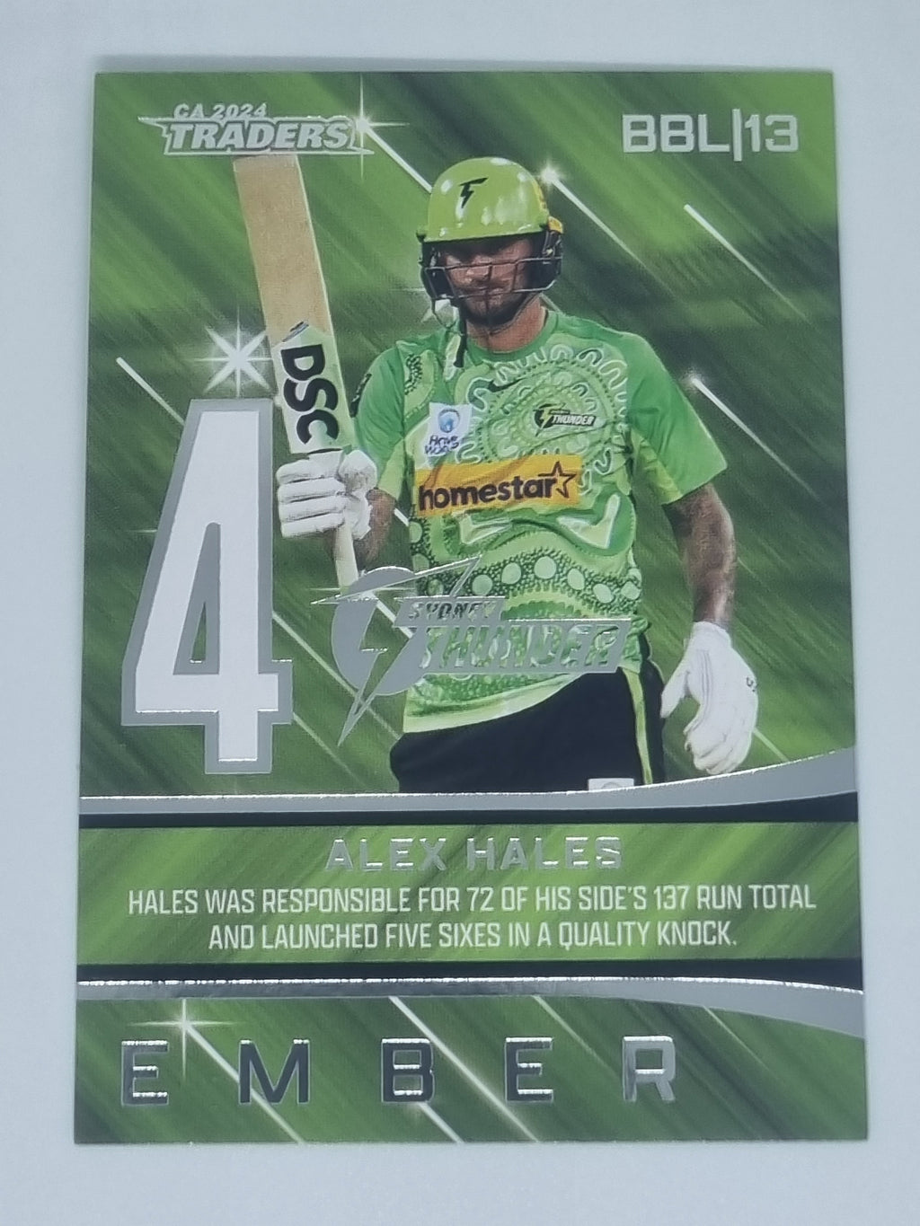 2024-25 LUXE Cricket - Season to Remember - #STR24 - Alex Hales - Thunder