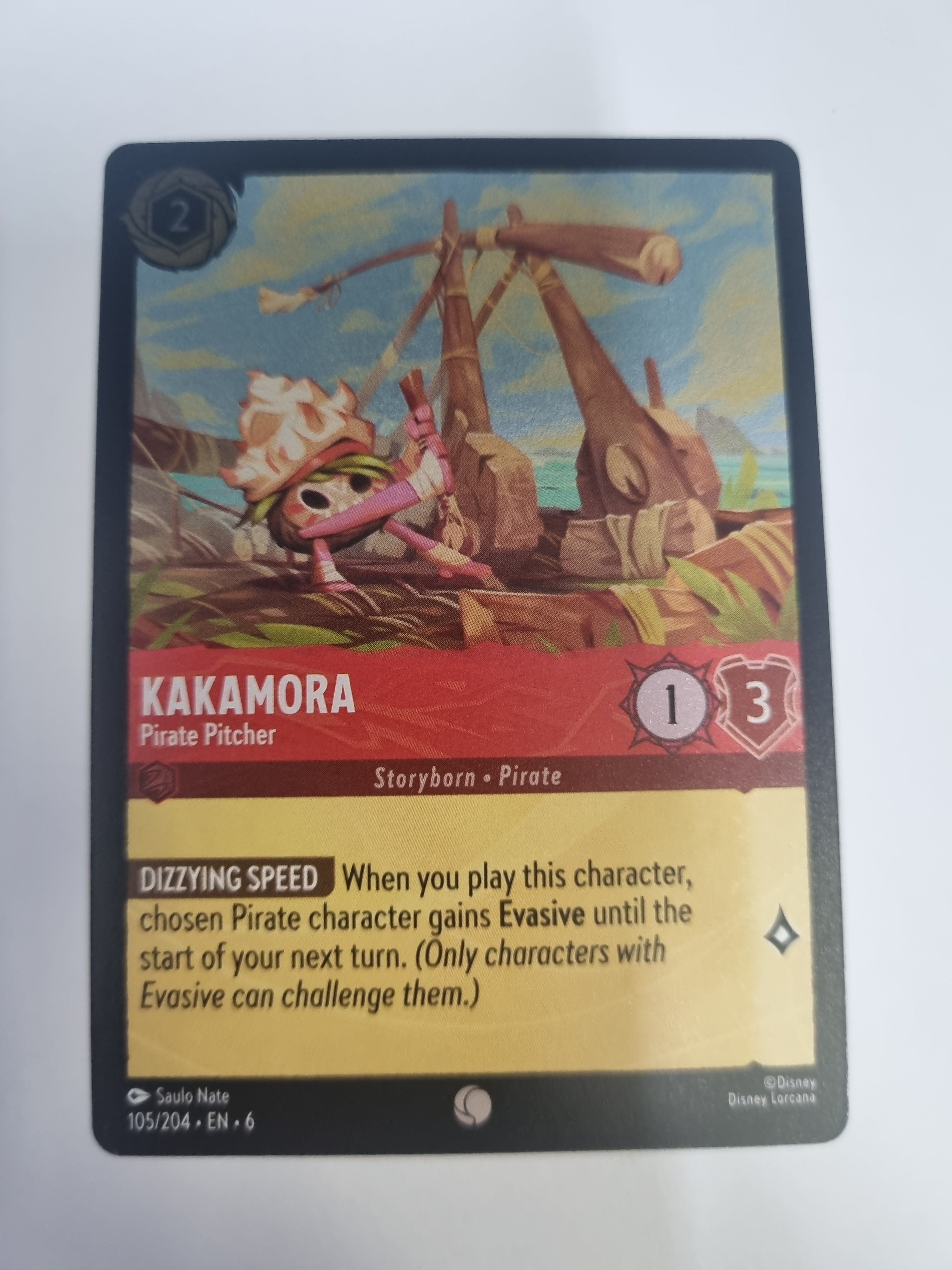 Lorcana Azurite Sea - COLDFOIL - Kakamora - Pirate Pitcher - #105/204 - Common