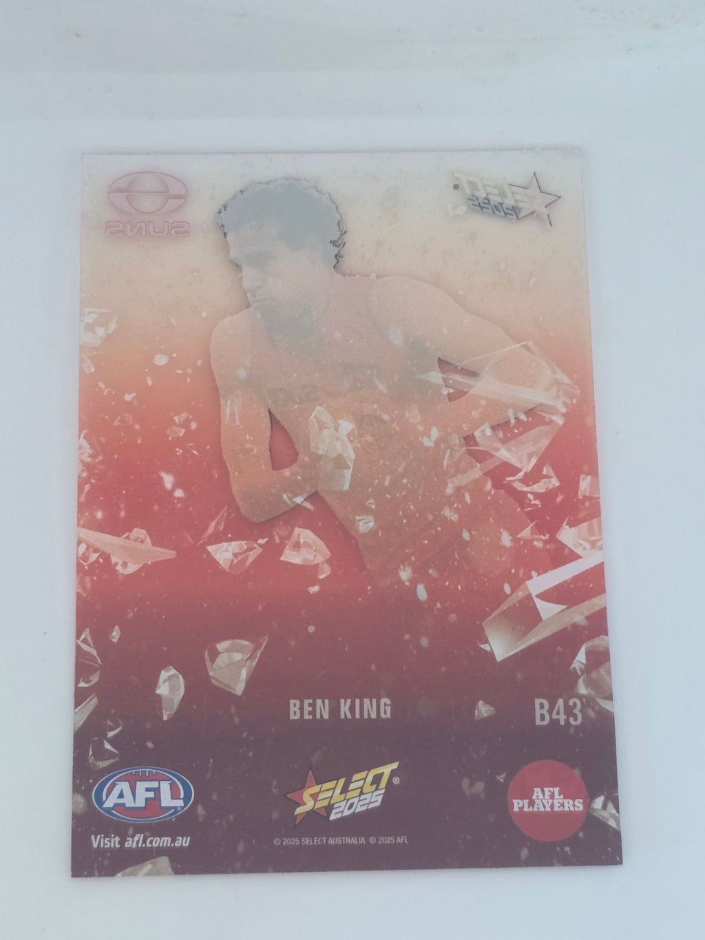 AFL Footy Stars 2025 | Breakout | #B43 | B. King | Gold Coast Suns