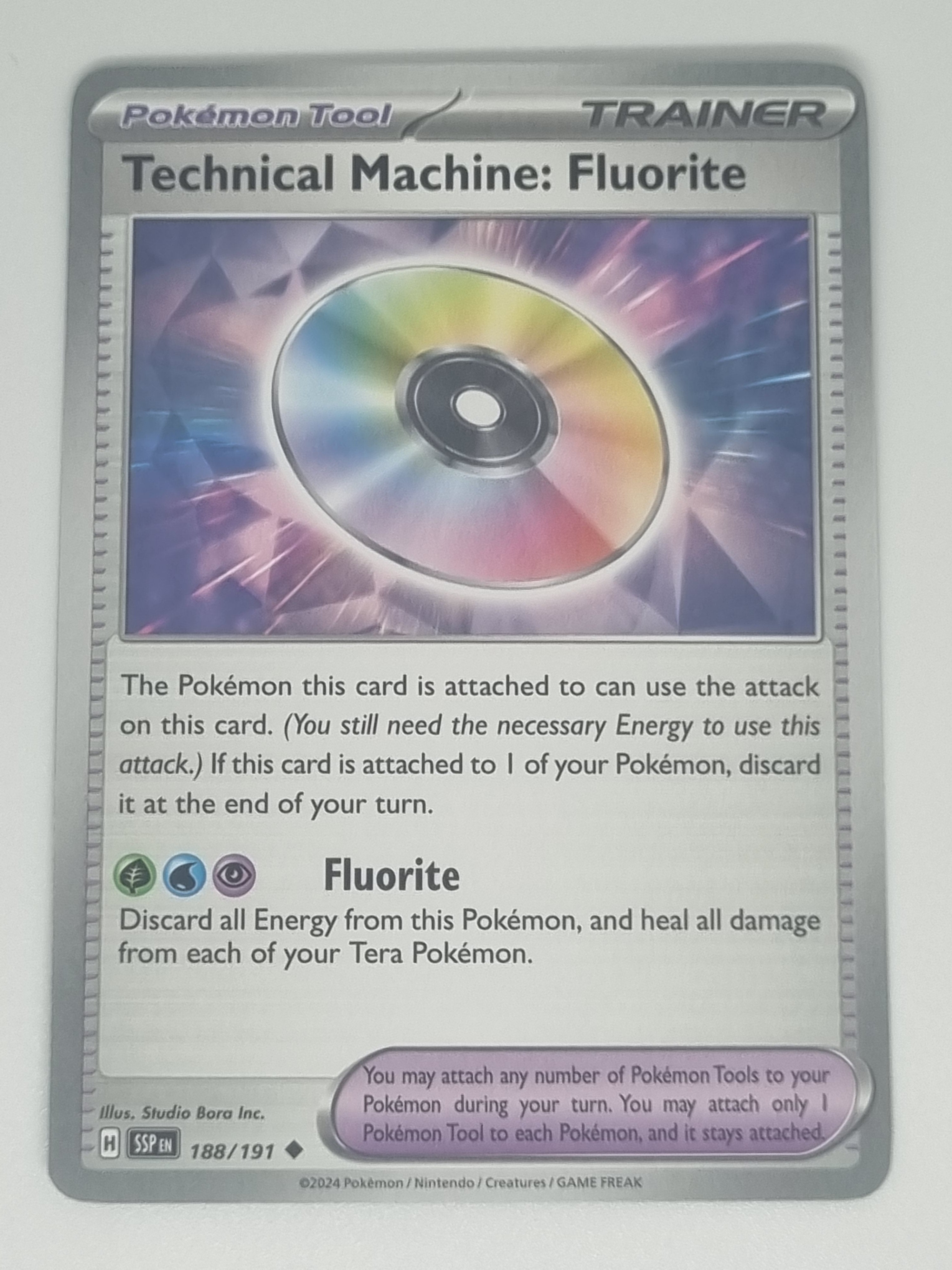 Pokemon TCG - Surging Sparks - #188/191 - Technical Machine: Fluorite - Uncommon