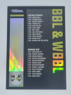 2024-25 LUXE Cricket Traders - Parallel - #P152 - Checklist - BBL/WBBL Teams 1