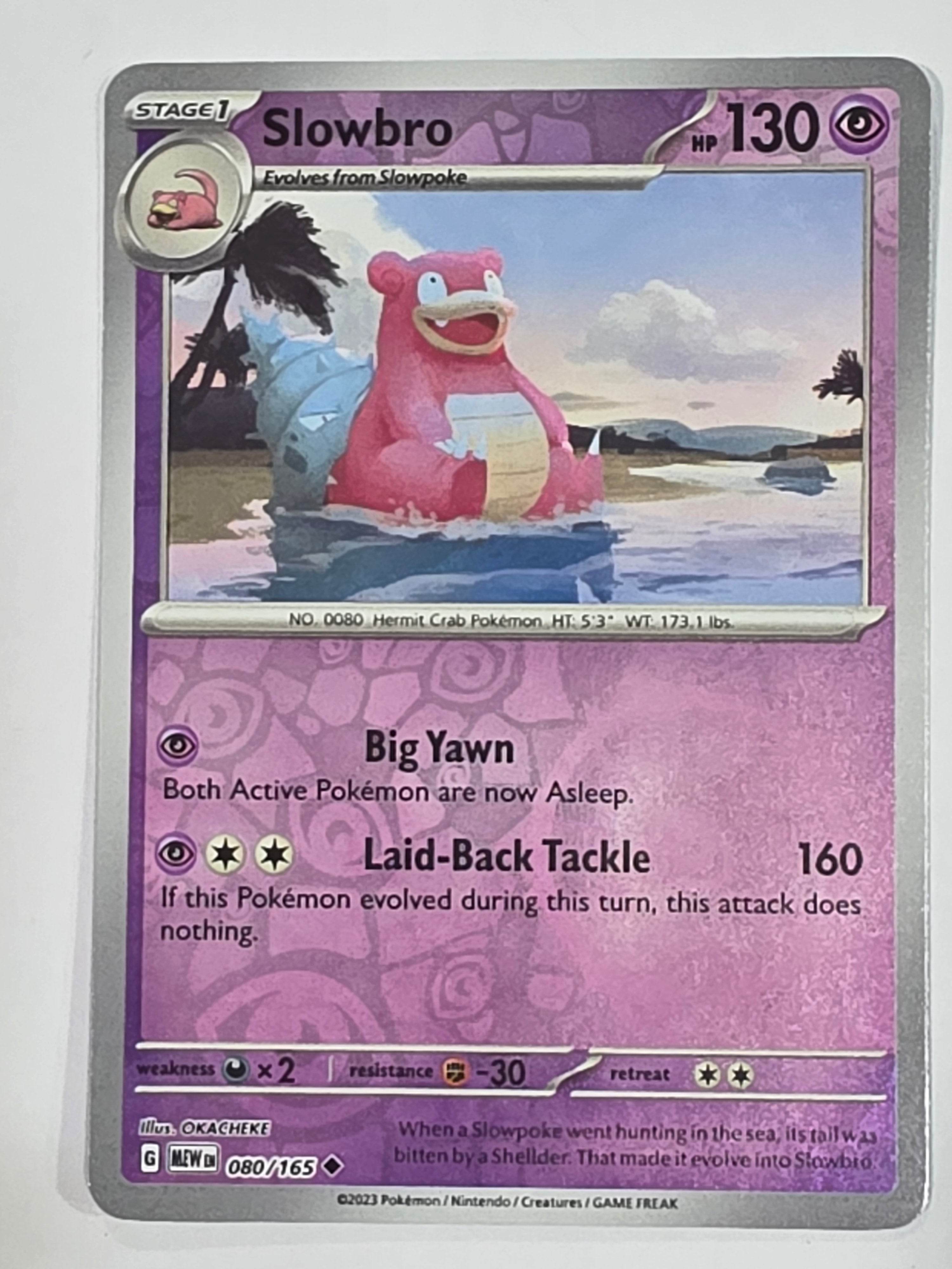 Pokemon TCG - Pokemon 151 - #080/165 - Reverse Holo - Slowbro - Uncommon