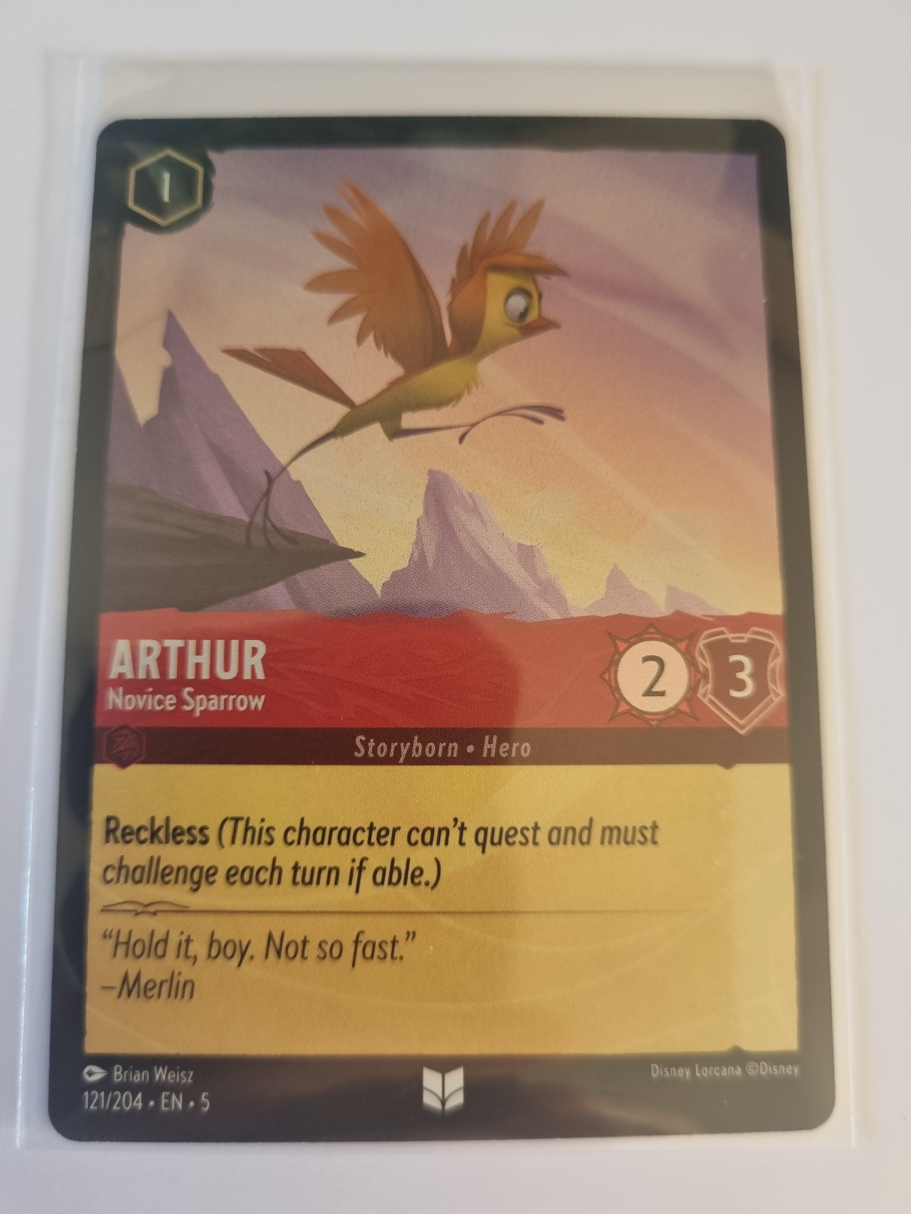 Shimmering Skies - Coldfoil - Arthur - Novice Sparrow - 121/204 - Uncommon