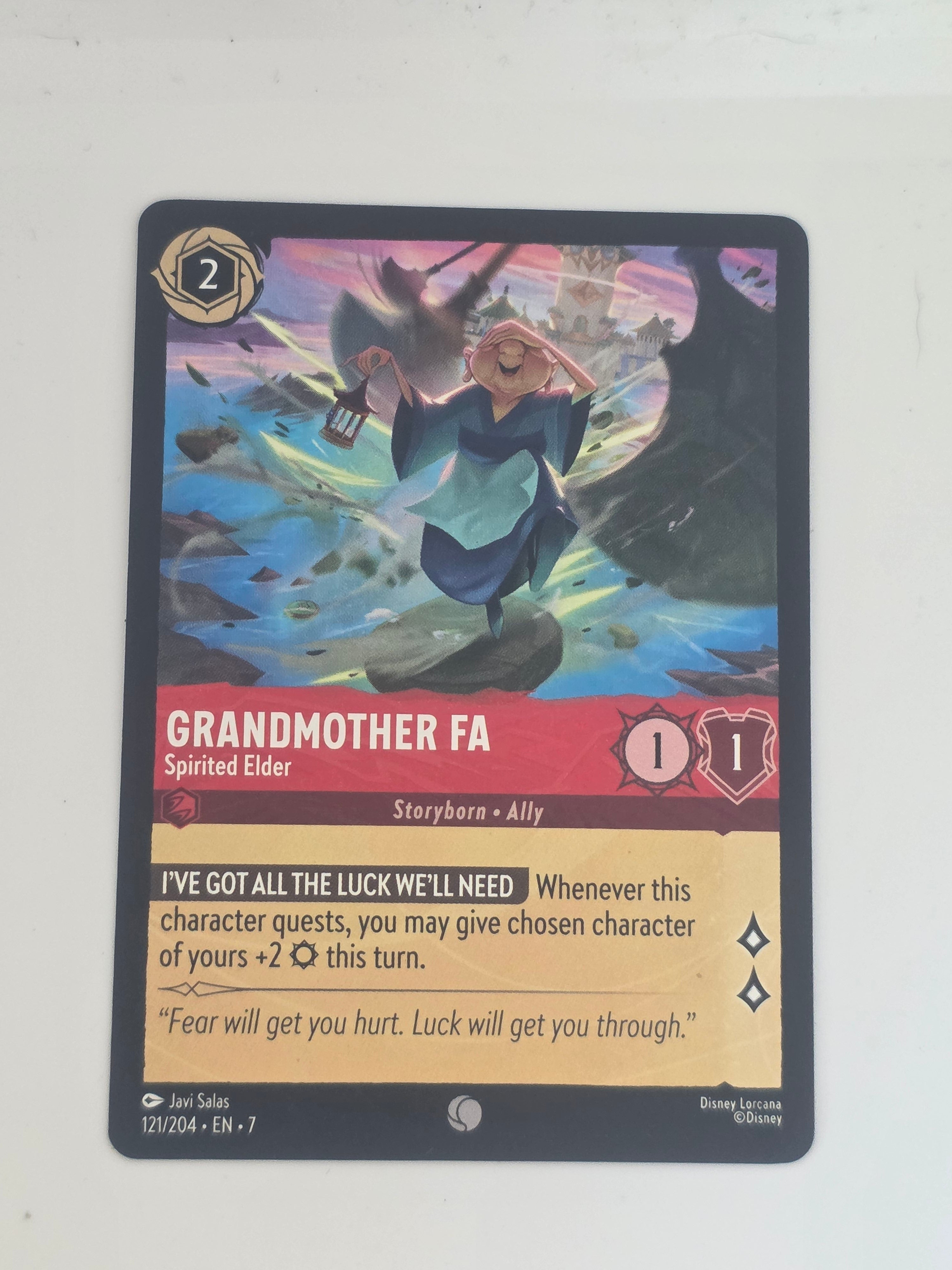 Lorcana | Archazia's Island | #121/204 | Grandma Fa - Spirited Old Lady | Common