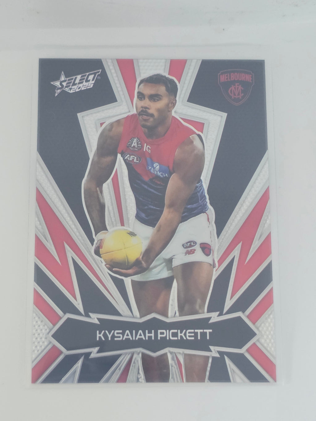 AFL Footy Stars 2025 Luminous Thunderbolt Gold #LT128 K. Pickett Melbourne #190/399