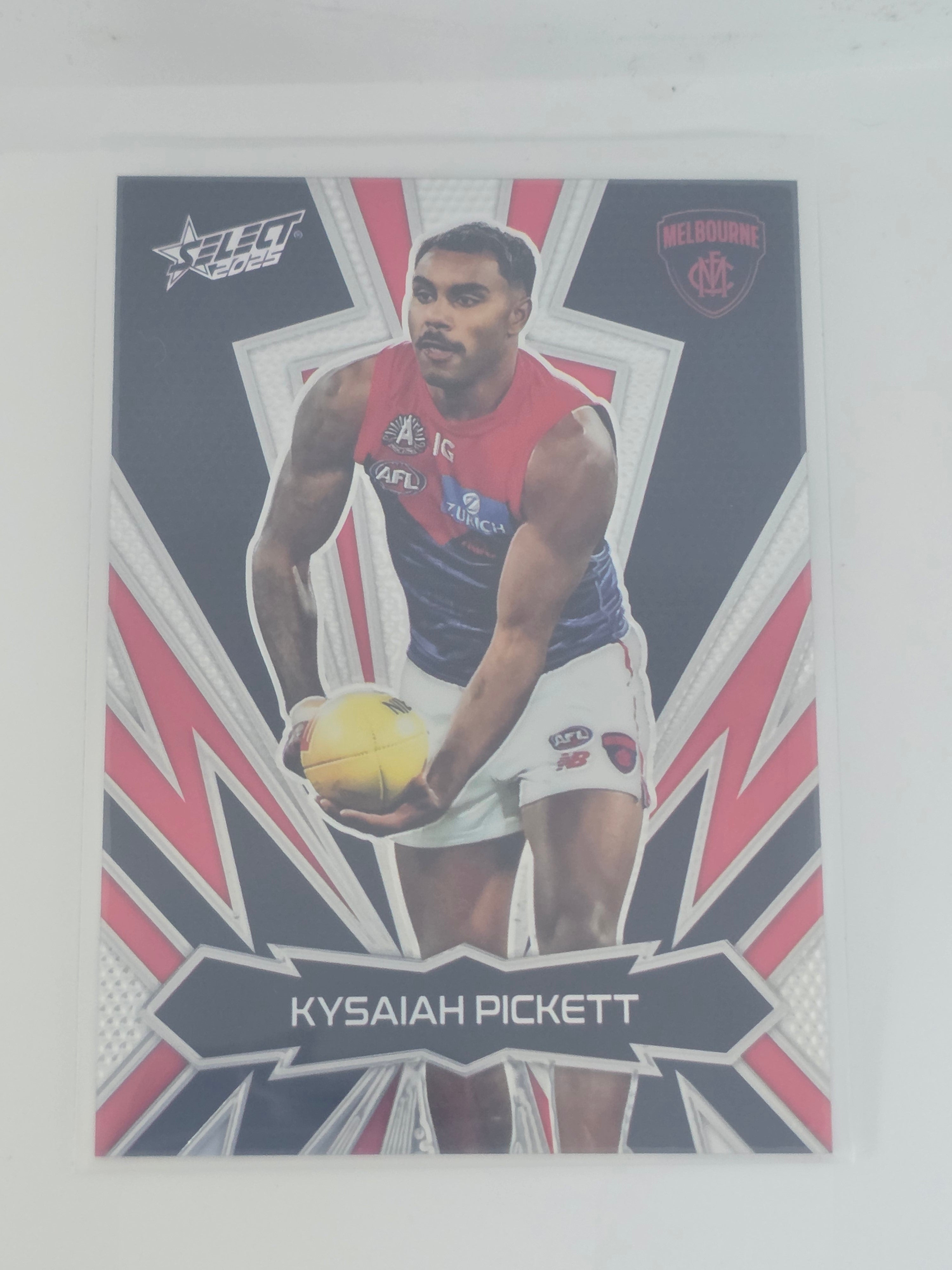 AFL Footy Stars 2025 Luminous Thunderbolt Gold #LT128 K. Pickett Melbourne #190/399